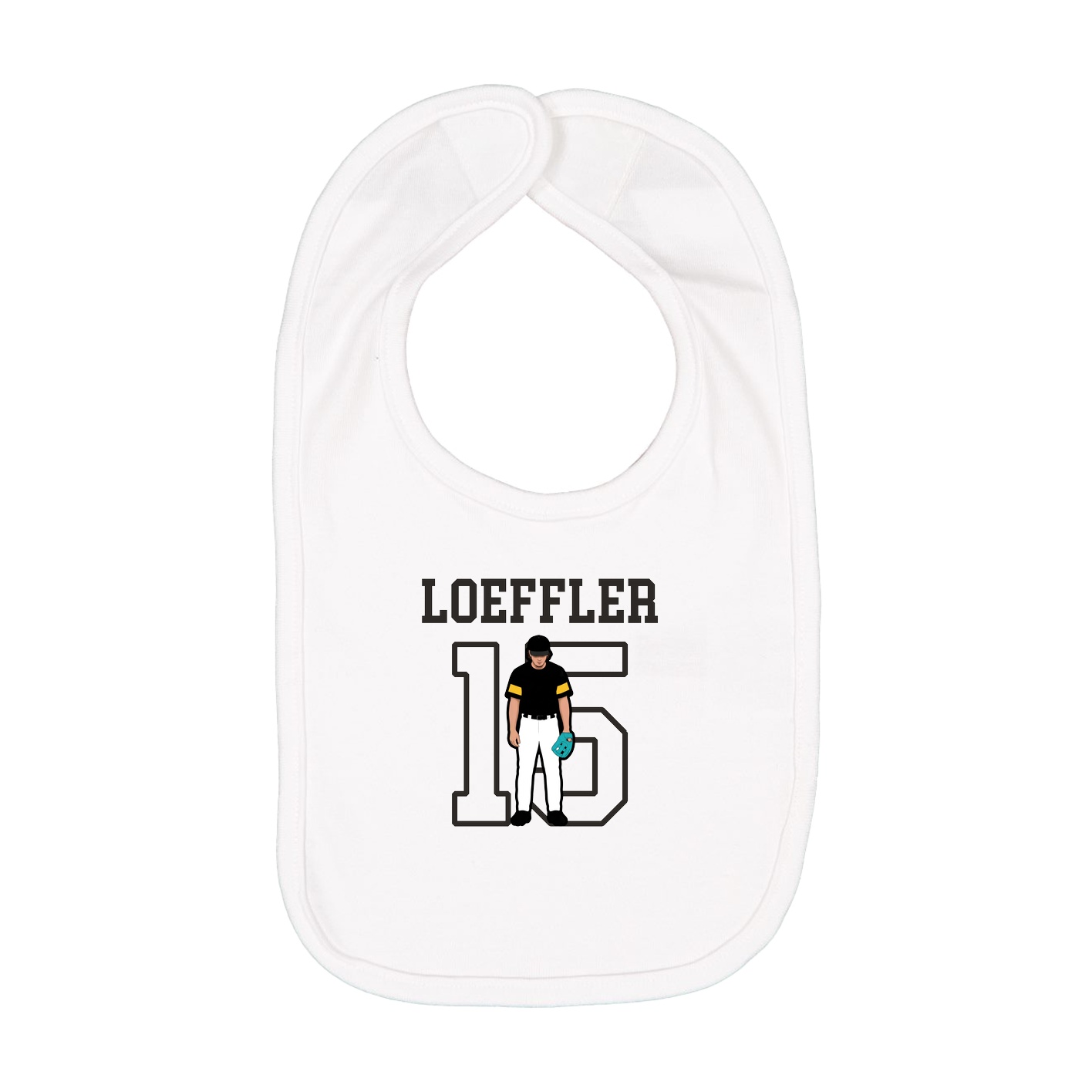 Infant Bib — Shirsey in White