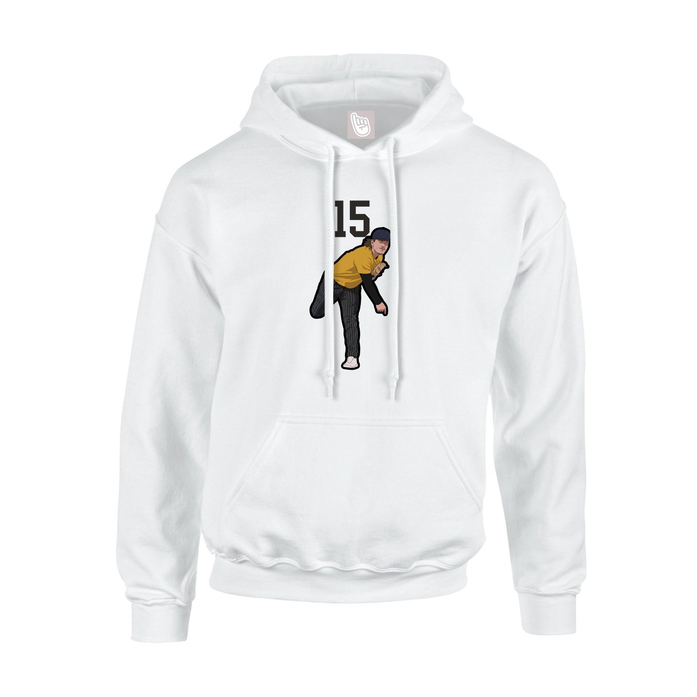 Hoodie — Number Top in White