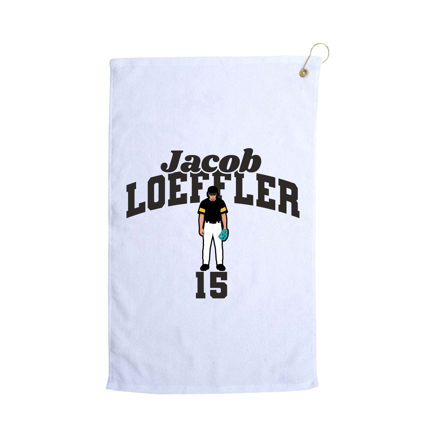 Golf Towel — Signature Arch in White