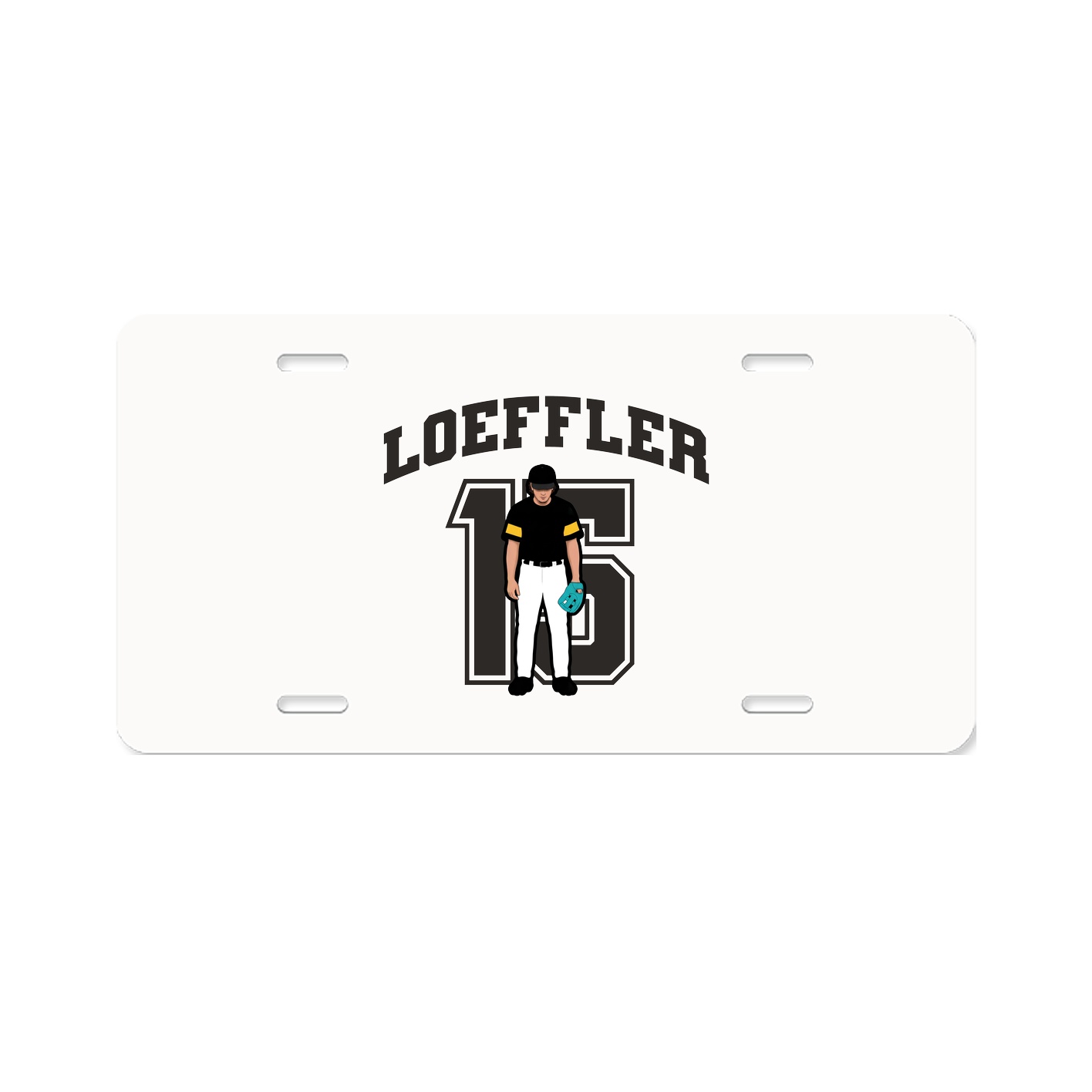 License Plate — Number in Classic