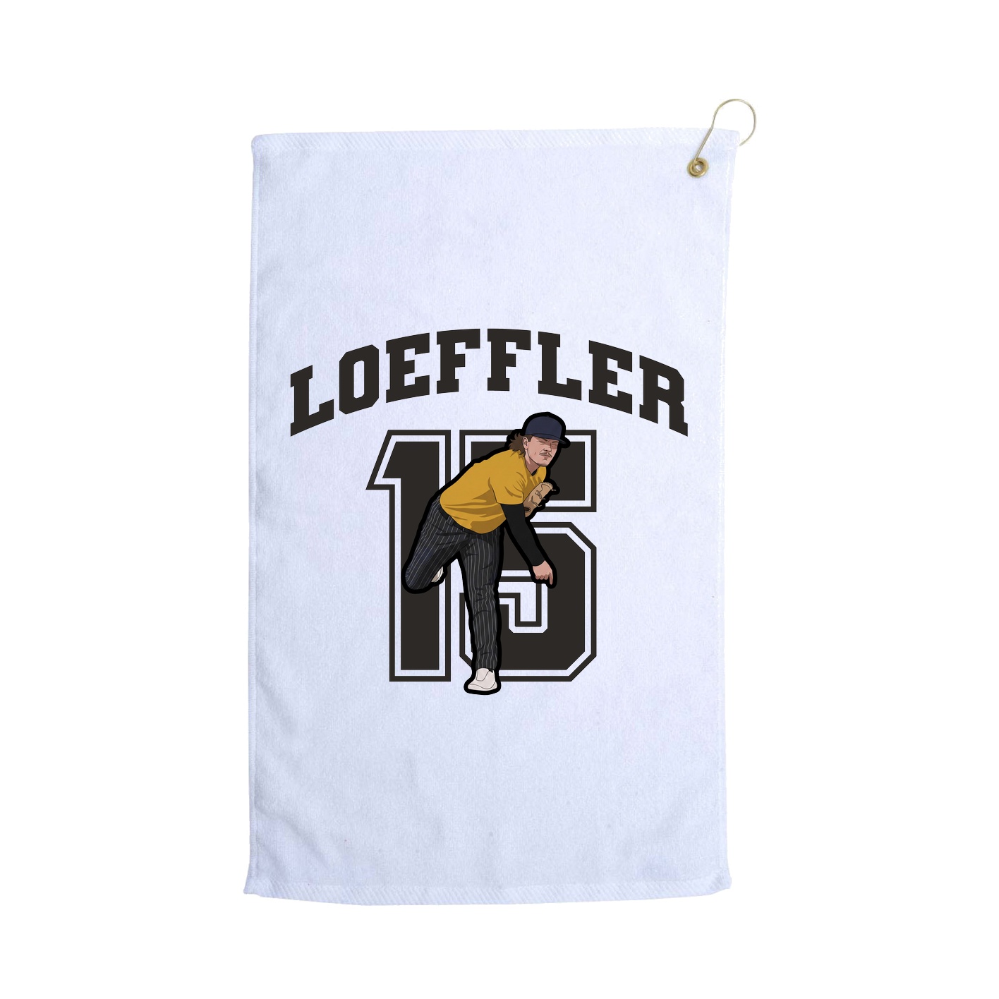 Golf Towel — Number in White