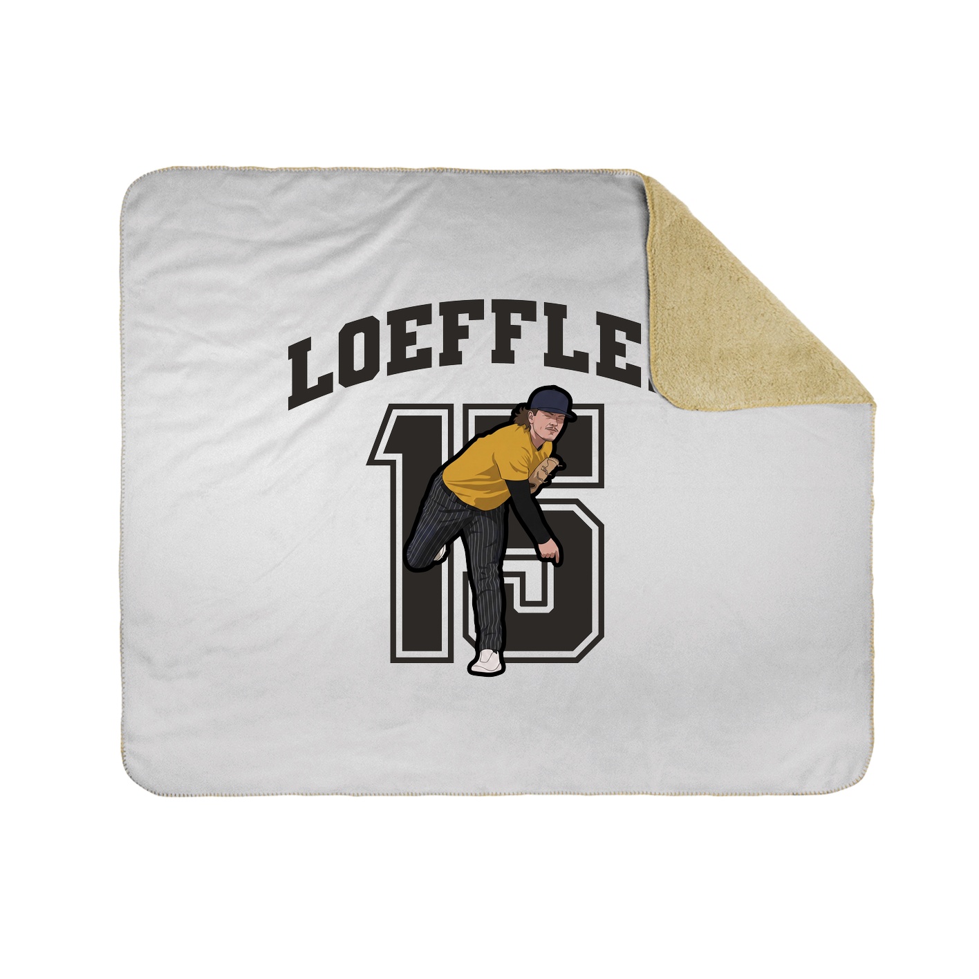 Throw Blanket — Number in White