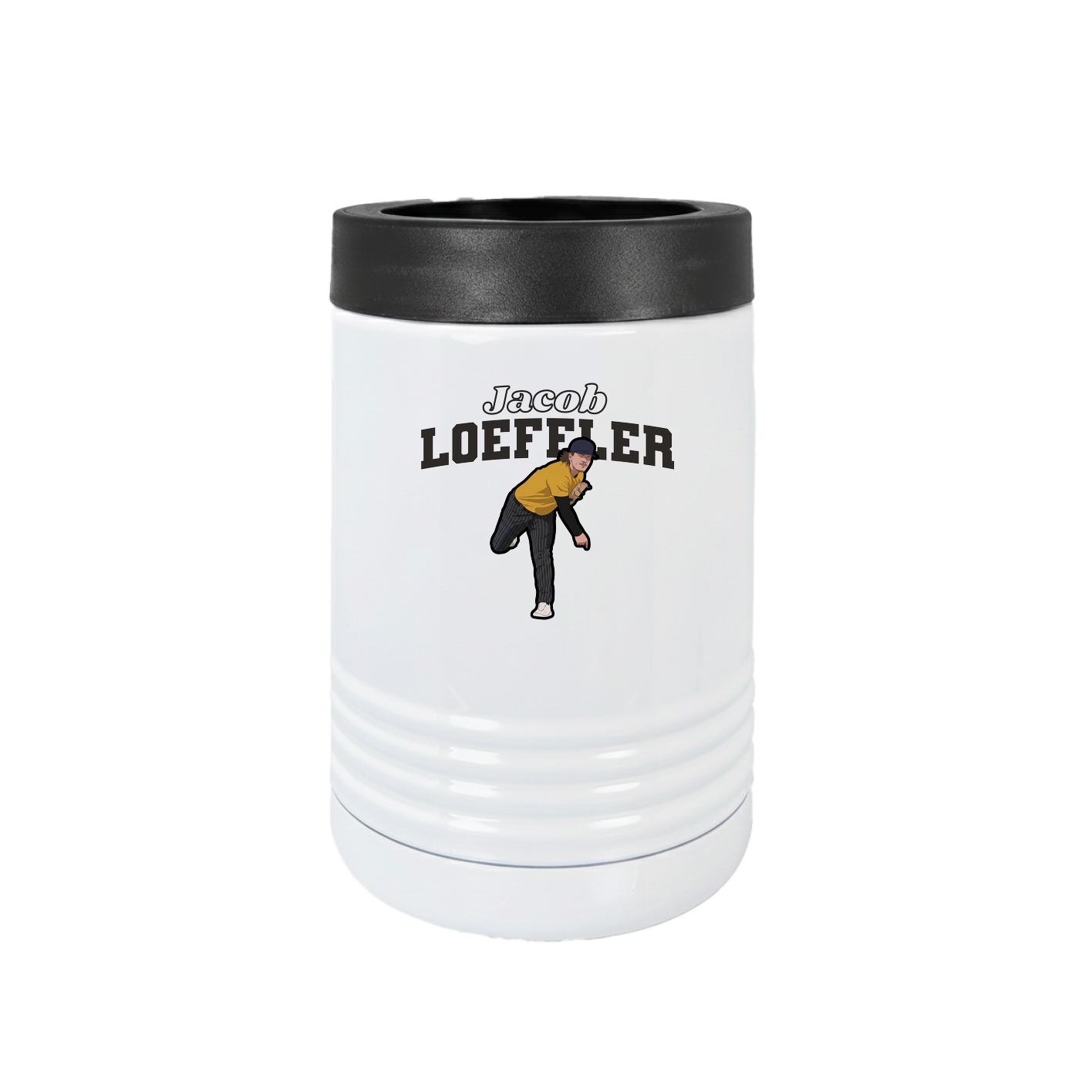 Beverage Holder — Name Arch in White