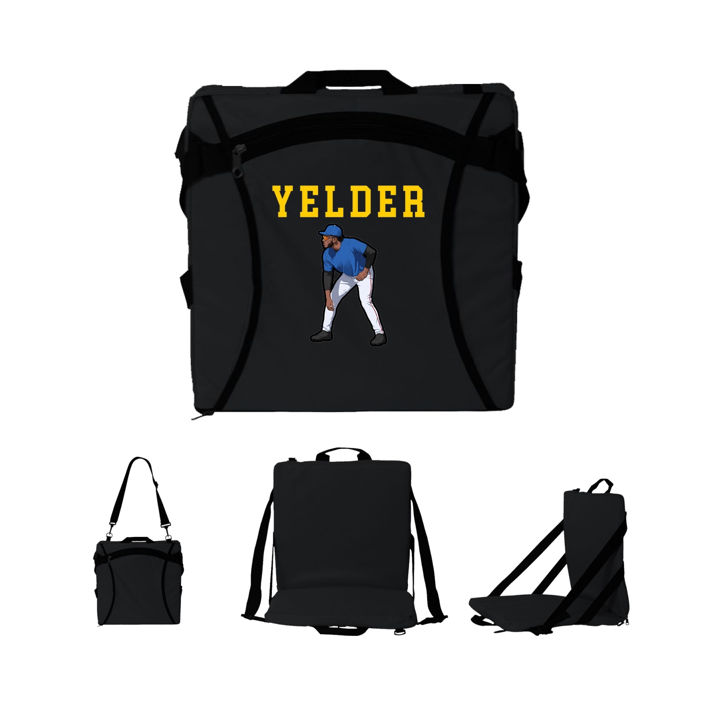 Folding Stadium Seat — Shirsey in Black