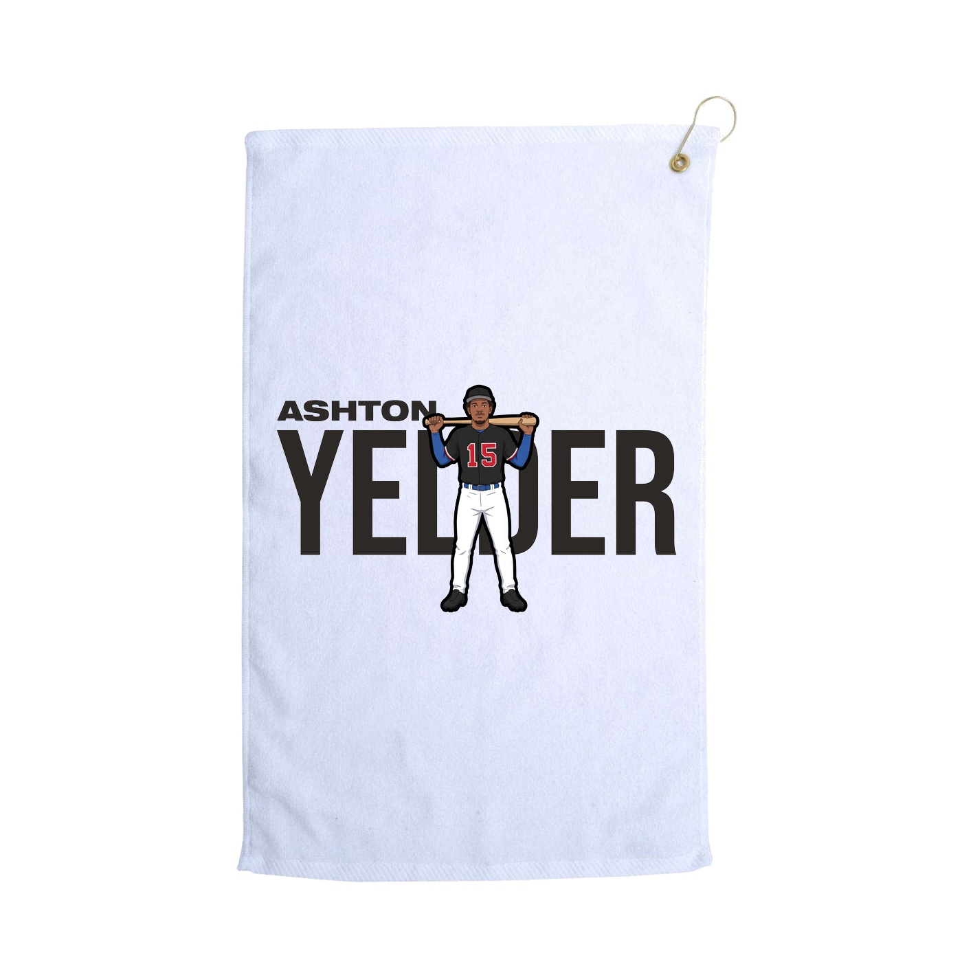 Golf Towel — Player Name in White