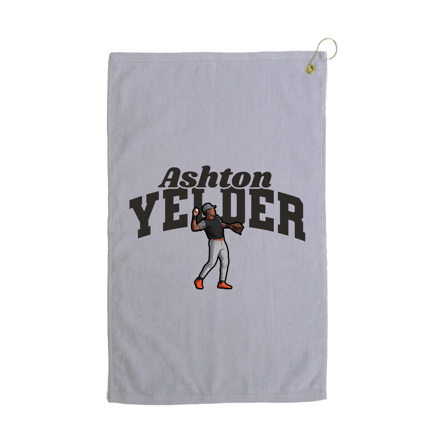 Golf Towel — Signature Arch in Grey
