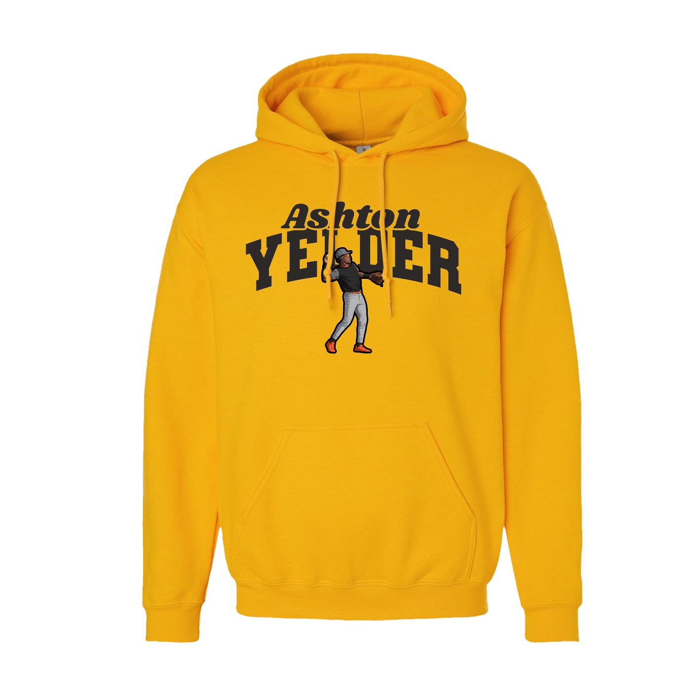 Youth Hoodie — Signature Arch in Gold