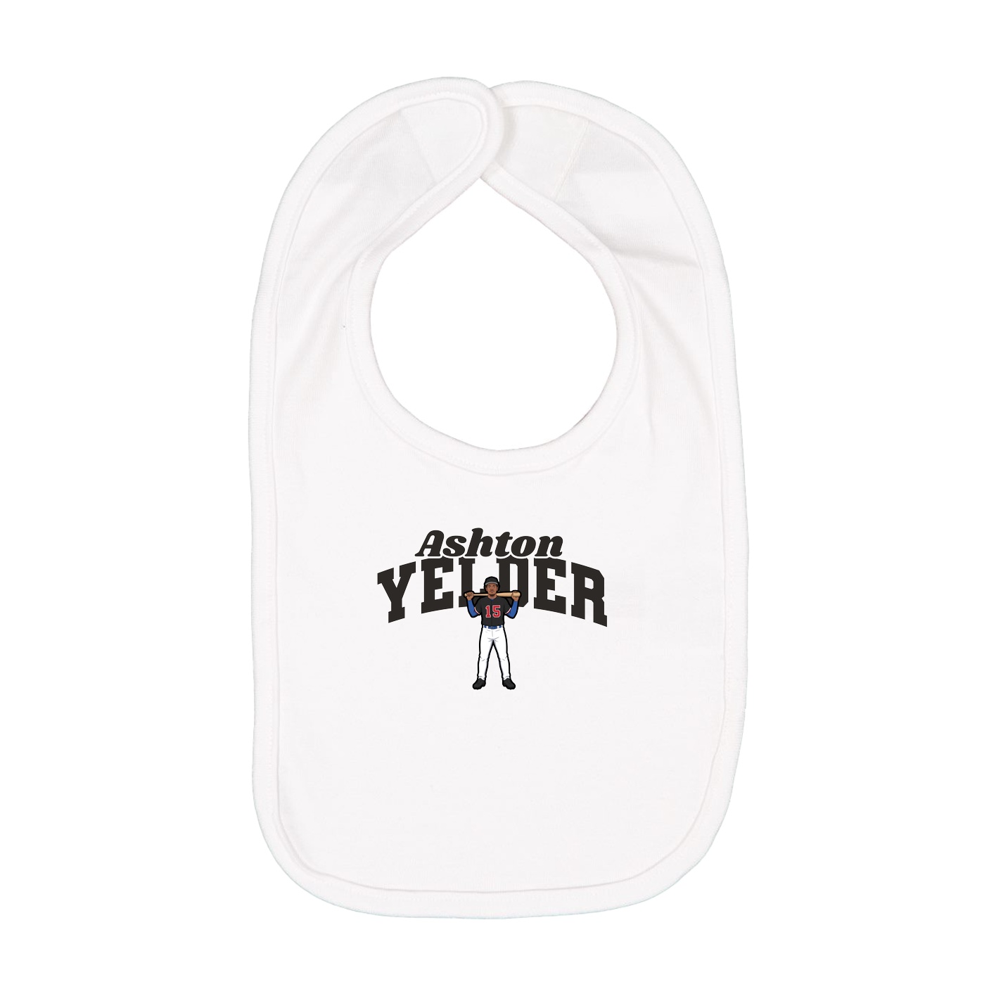 Infant Bib — Signature Arch in White