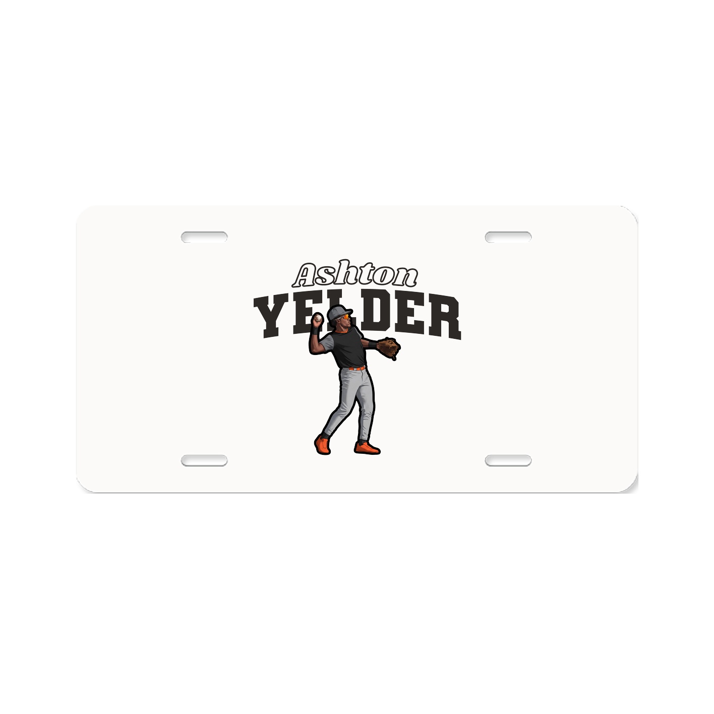 License Plate — Name Arch in Classic