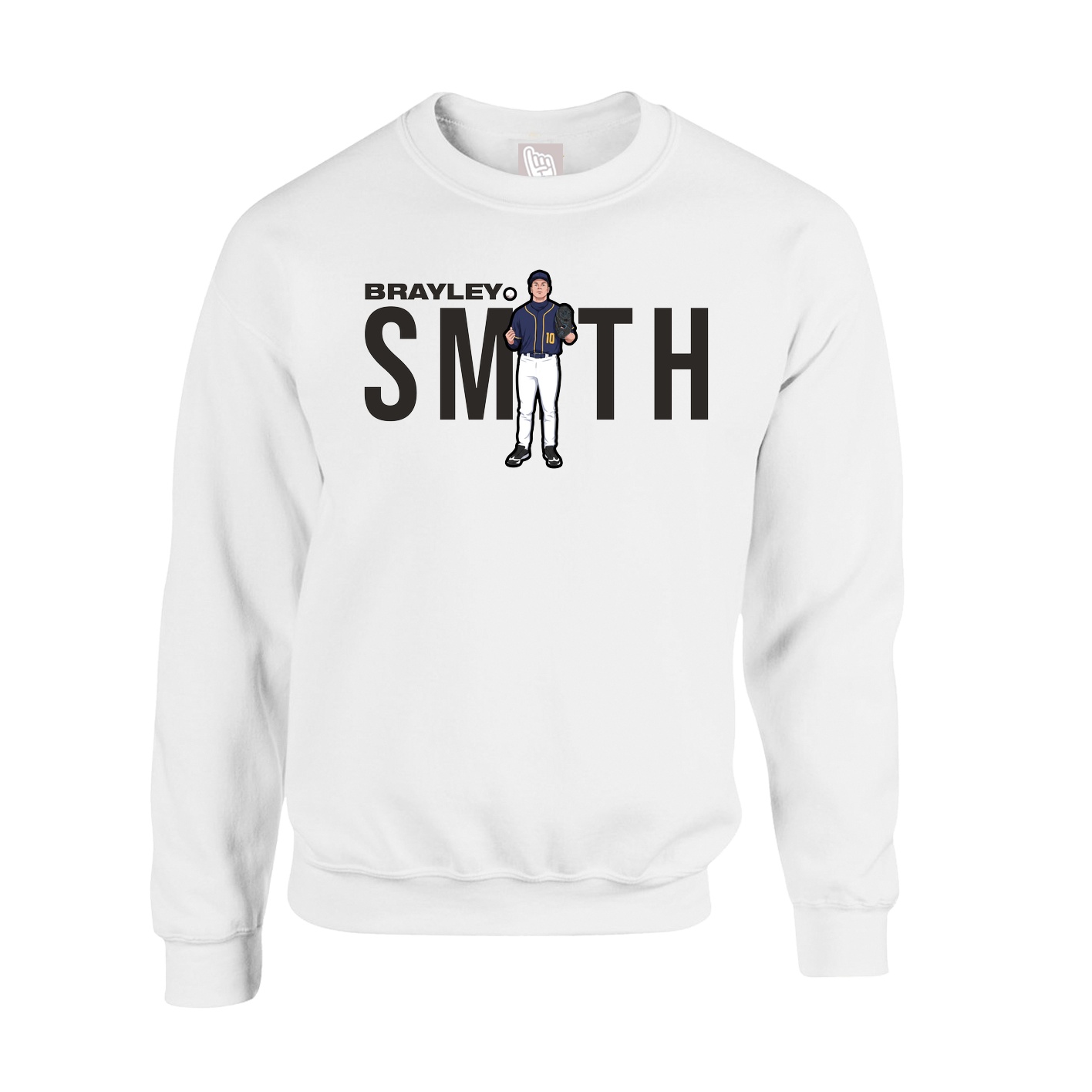 Fleece Crew — Player Name in White