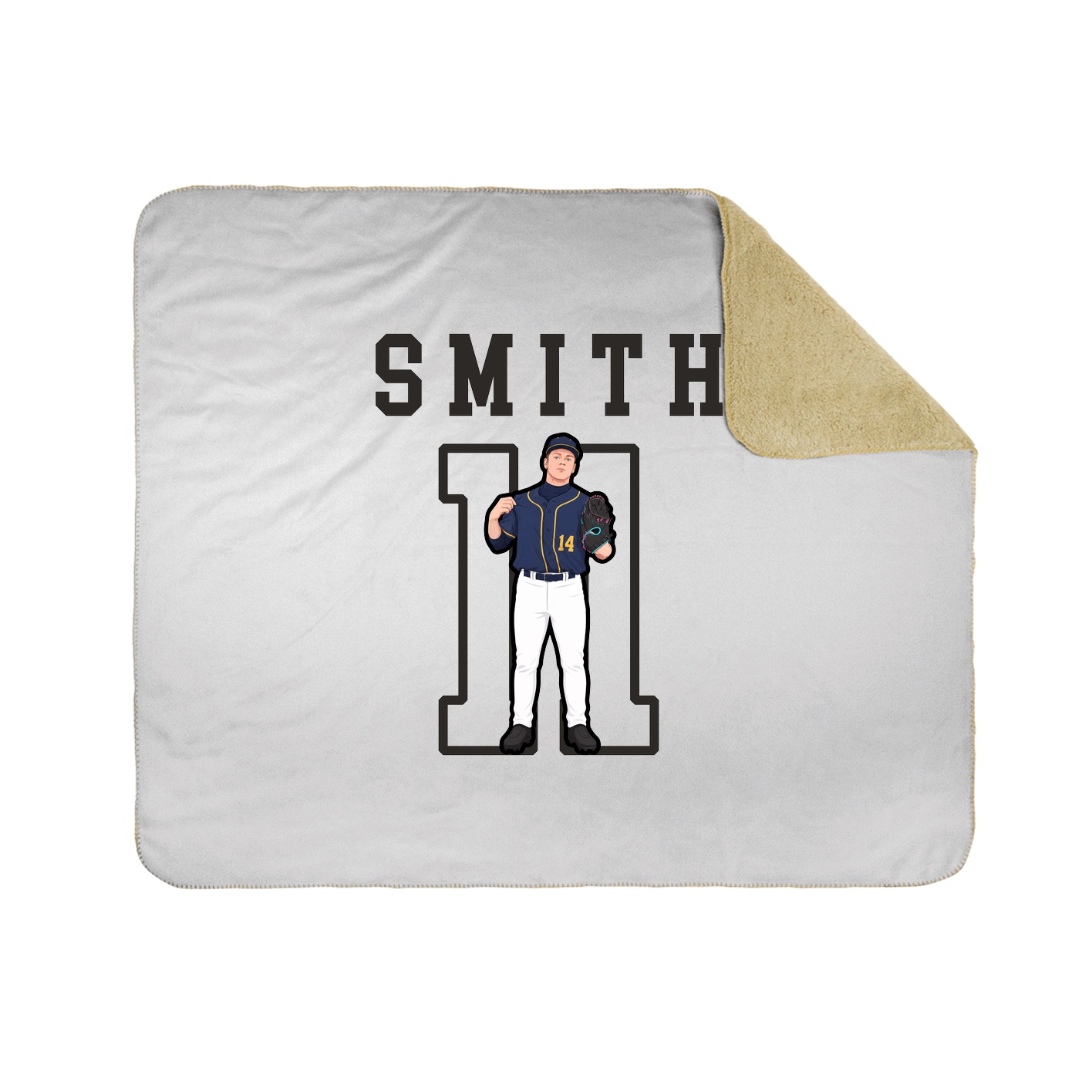 Throw Blanket — Shirsey in White