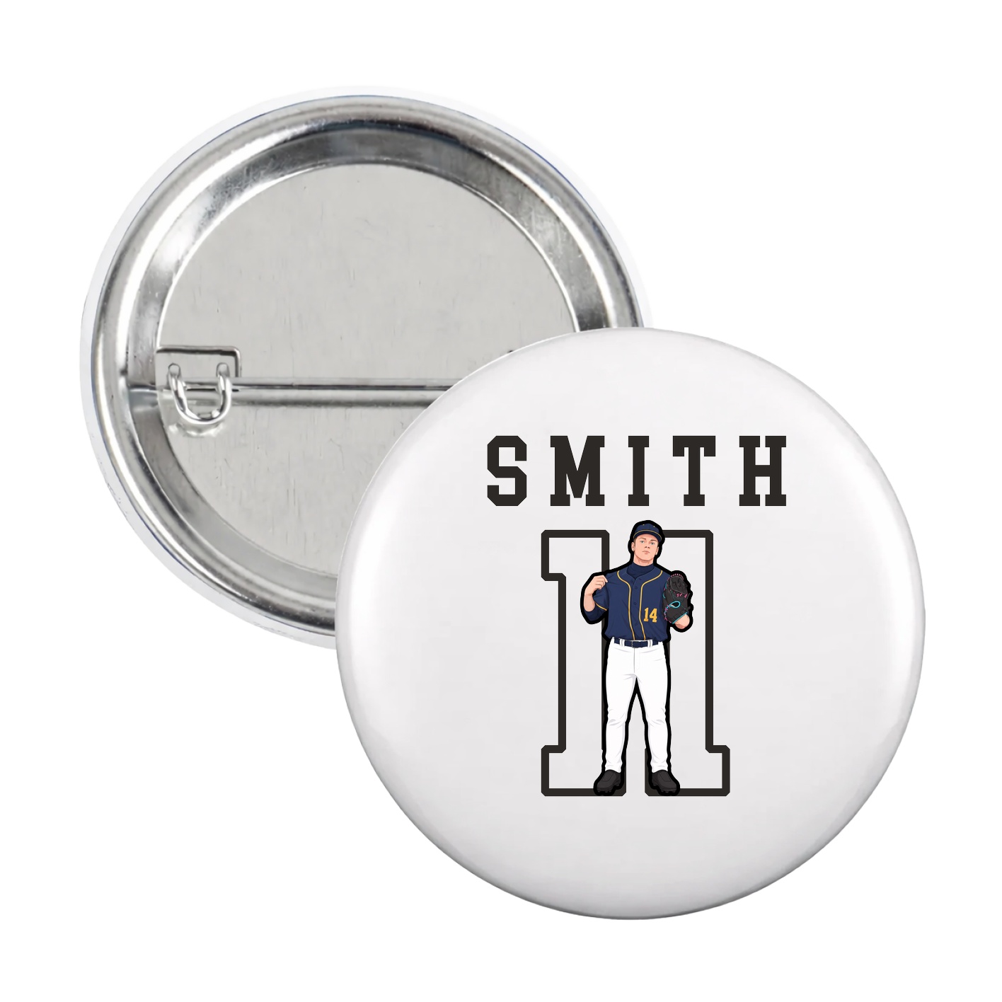 Game Day Button — Shirsey in White