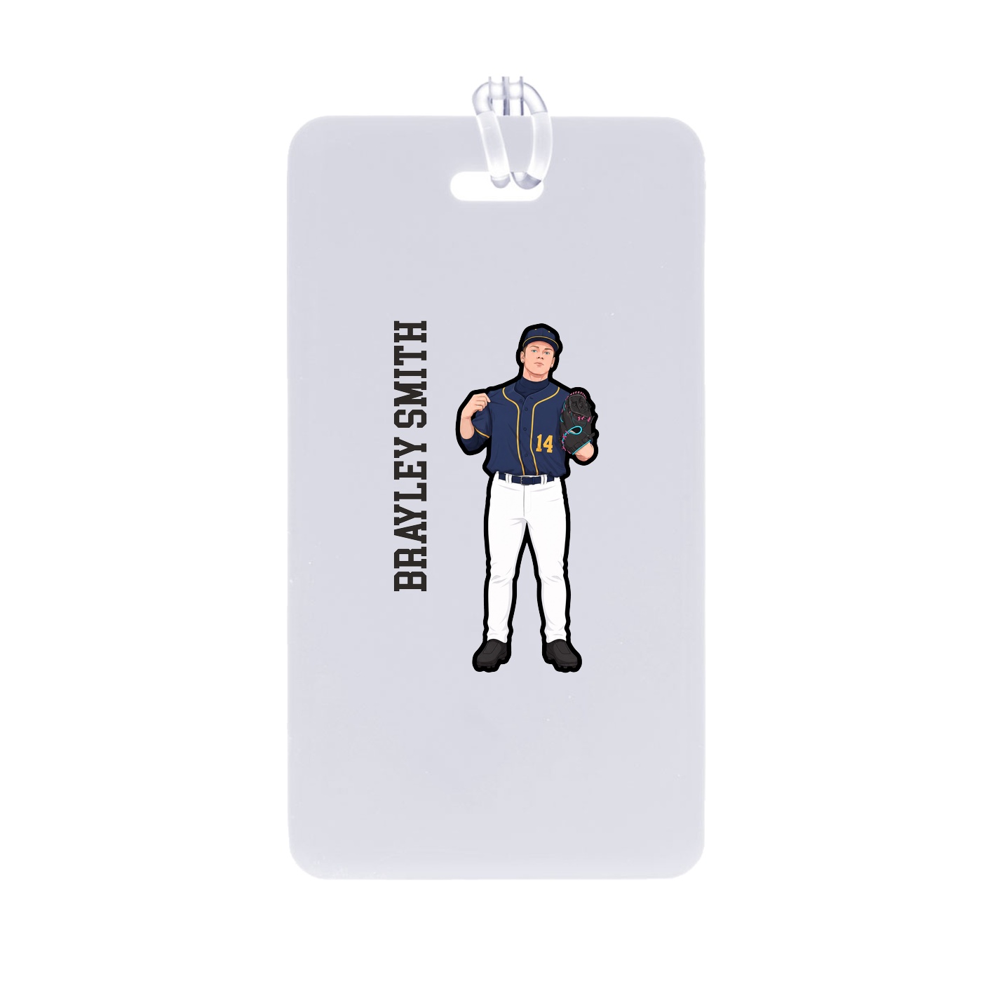 Bag Tag — Name Vertical in Classic