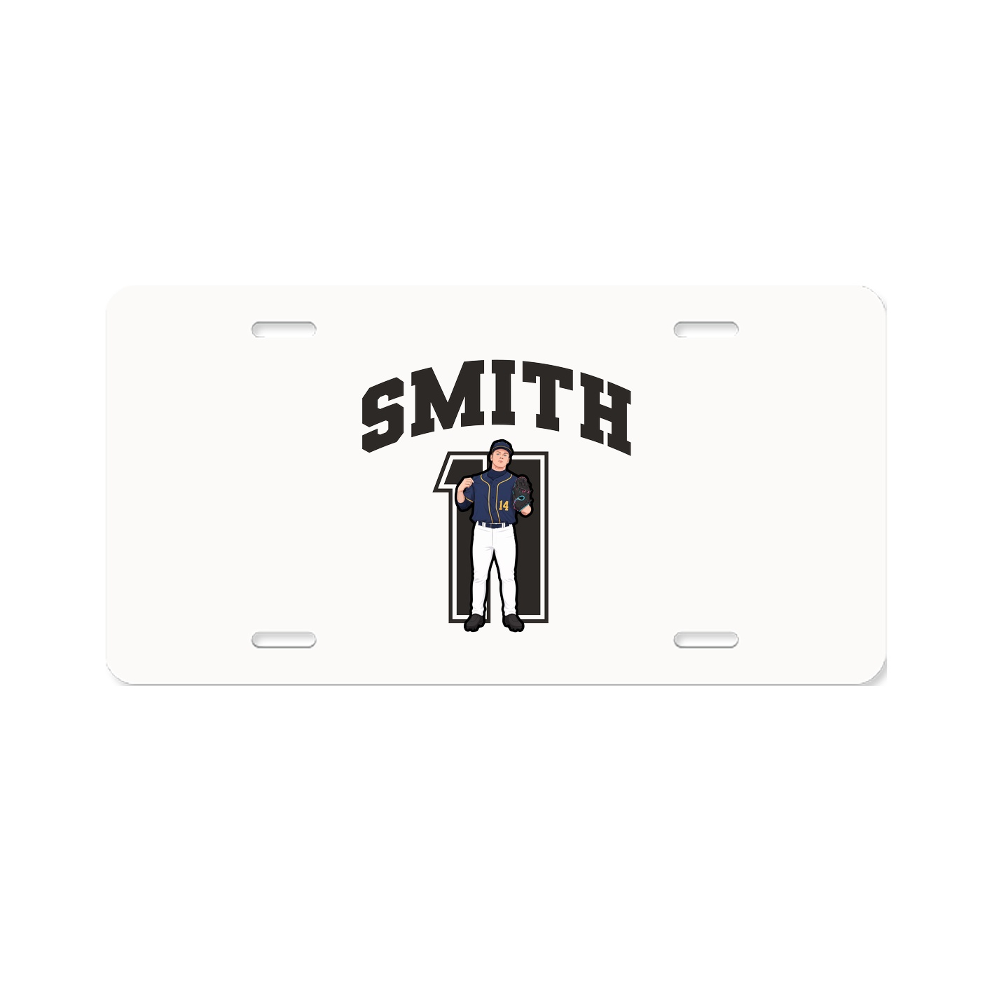 License Plate — Number in Classic