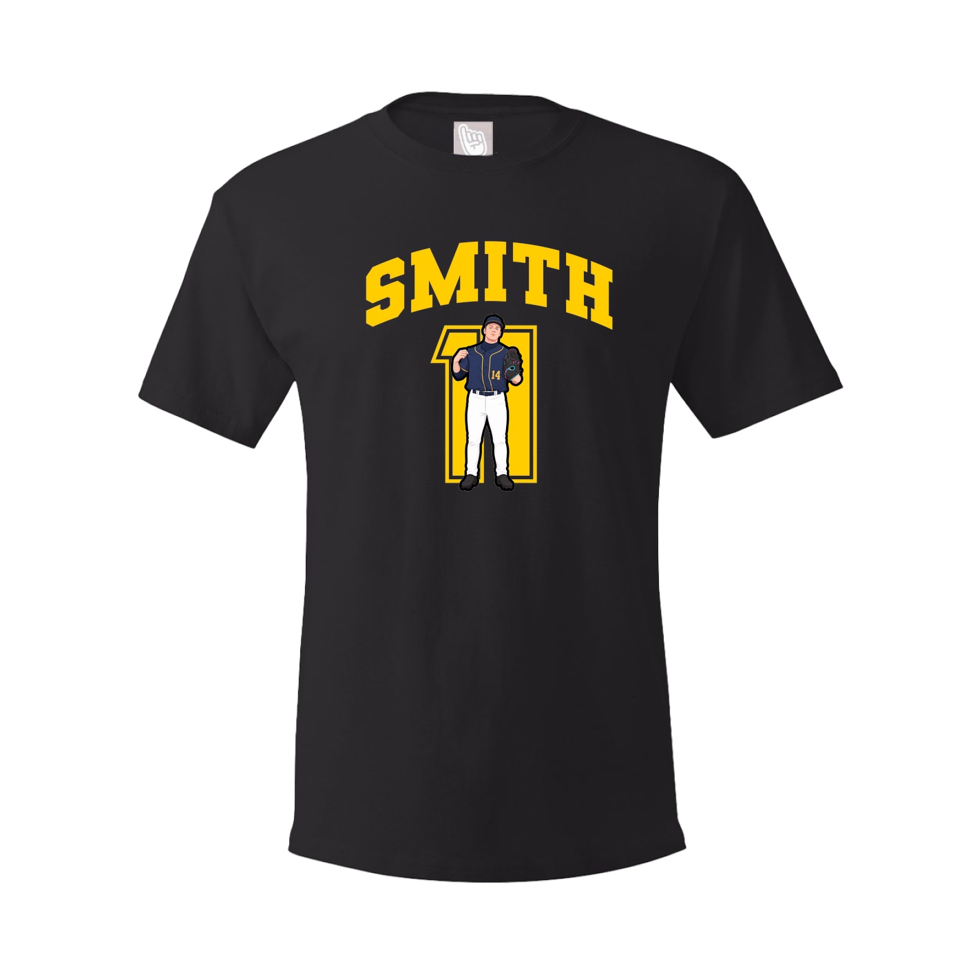 Youth Tee — Number in Black