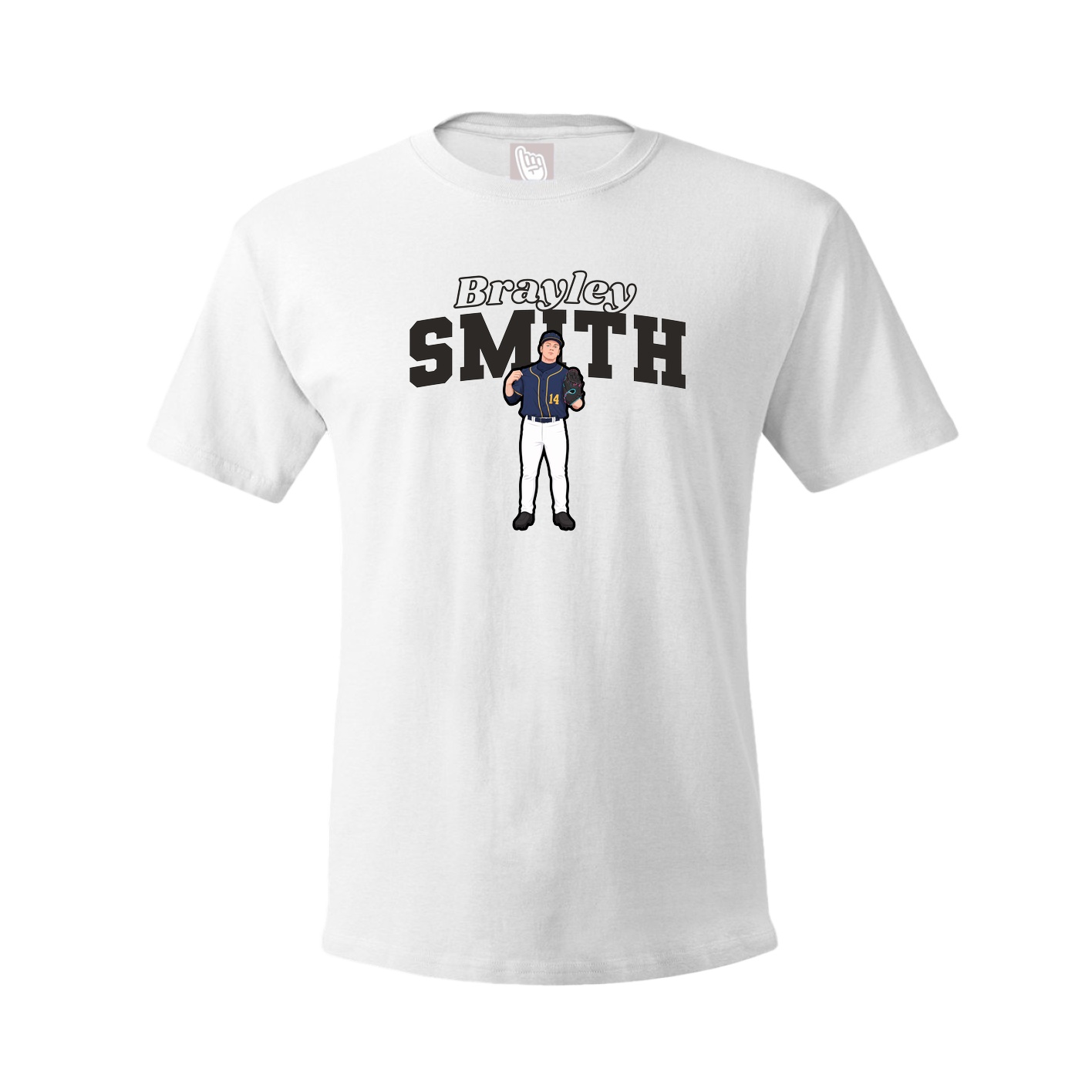 Tee — Name Arch in White