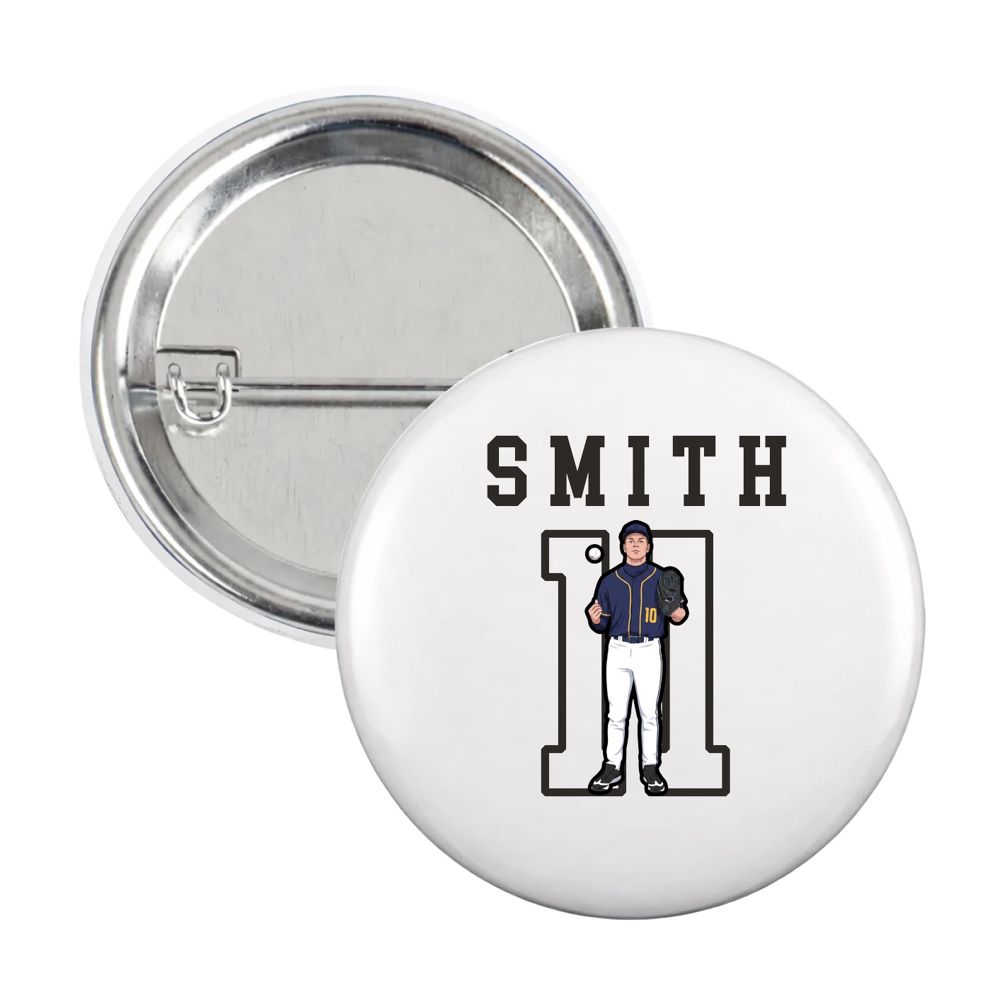 Game Day Button — Shirsey in White
