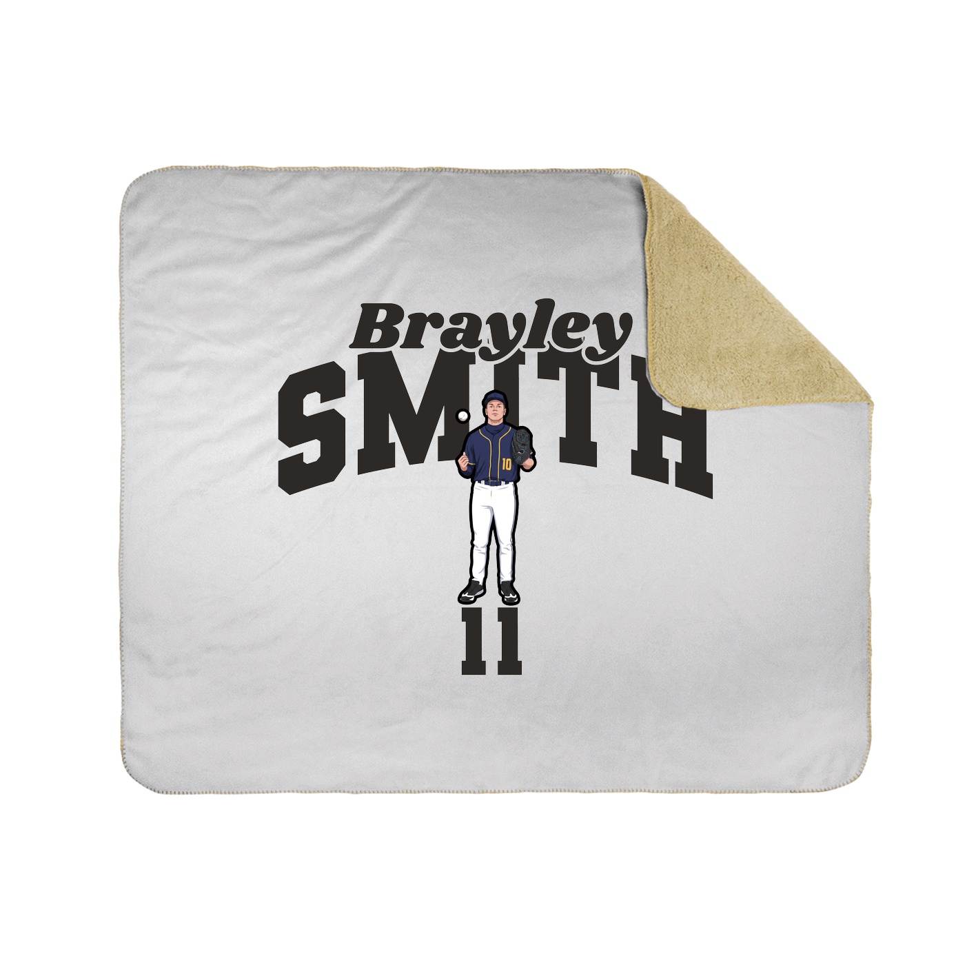Throw Blanket — Signature Arch in White