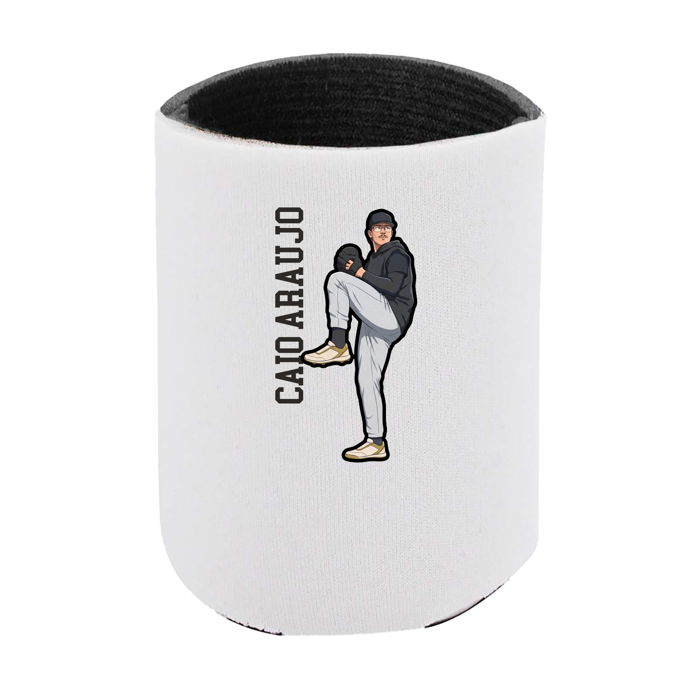 Can Holder — Name Vertical in White