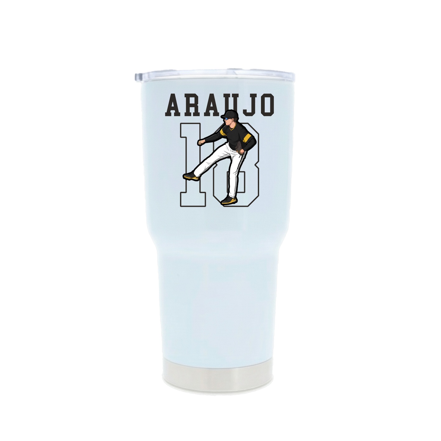 30oz Stainless Steel Tumbler — Shirsey in White