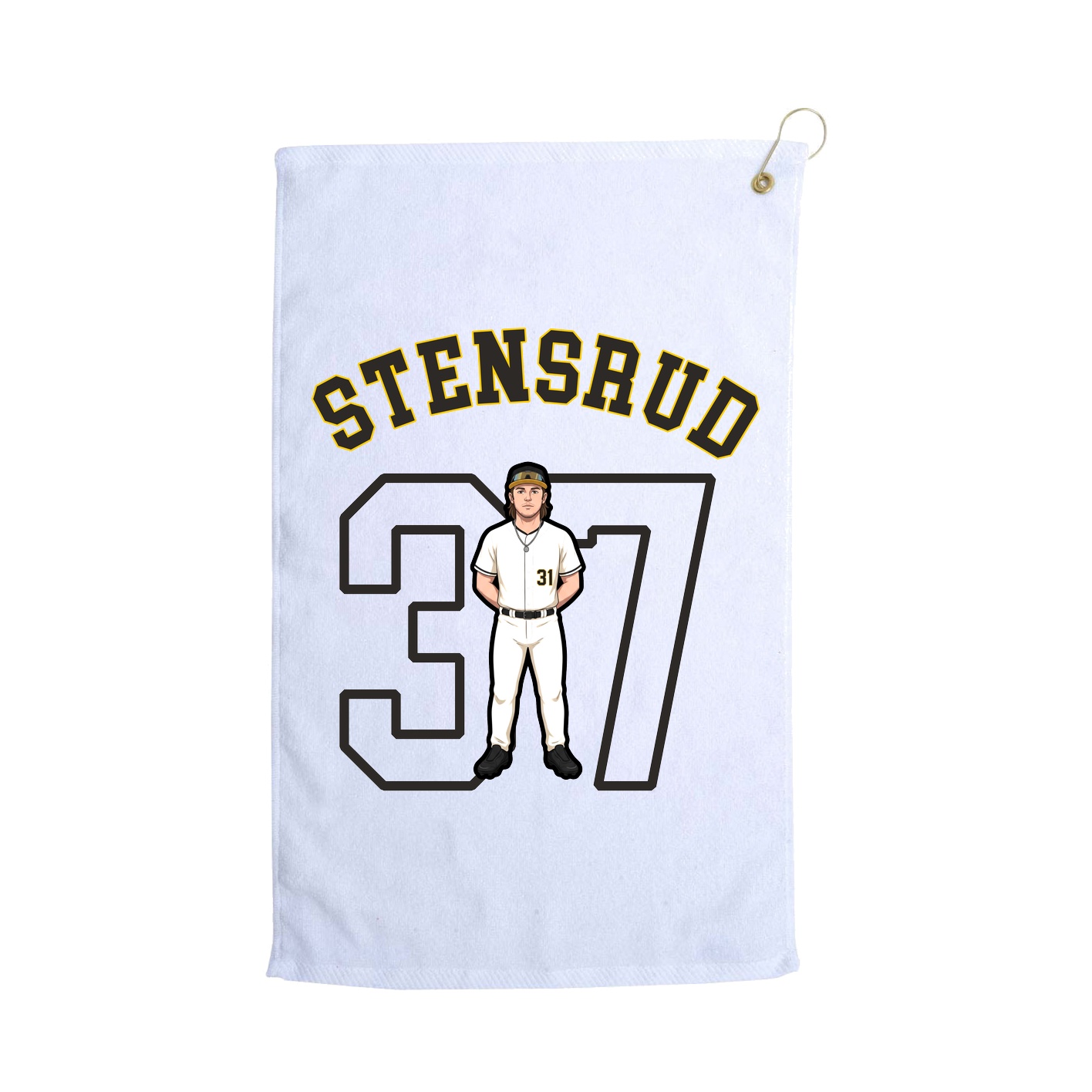 Golf Towel — Shirsey Arch in White