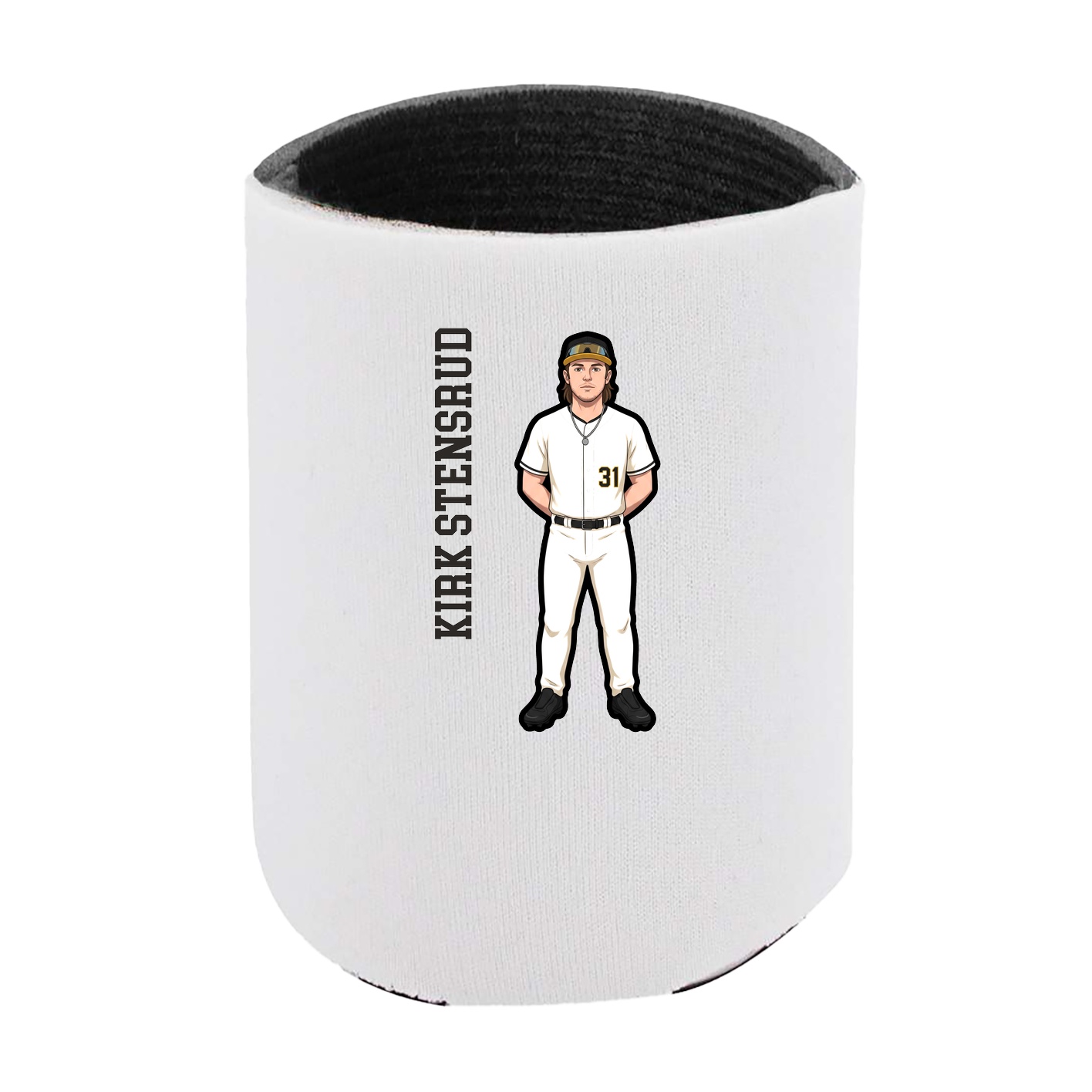Can Holder — Name Vertical in White