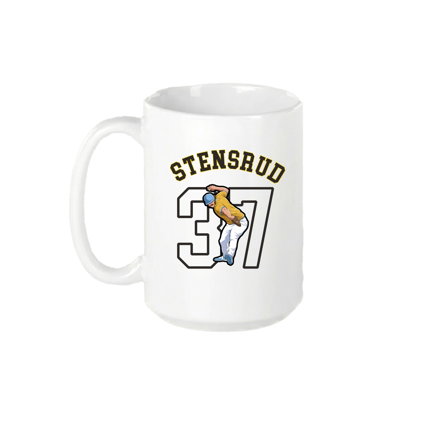 15oz Coffee Mug — Shirsey Arch in White