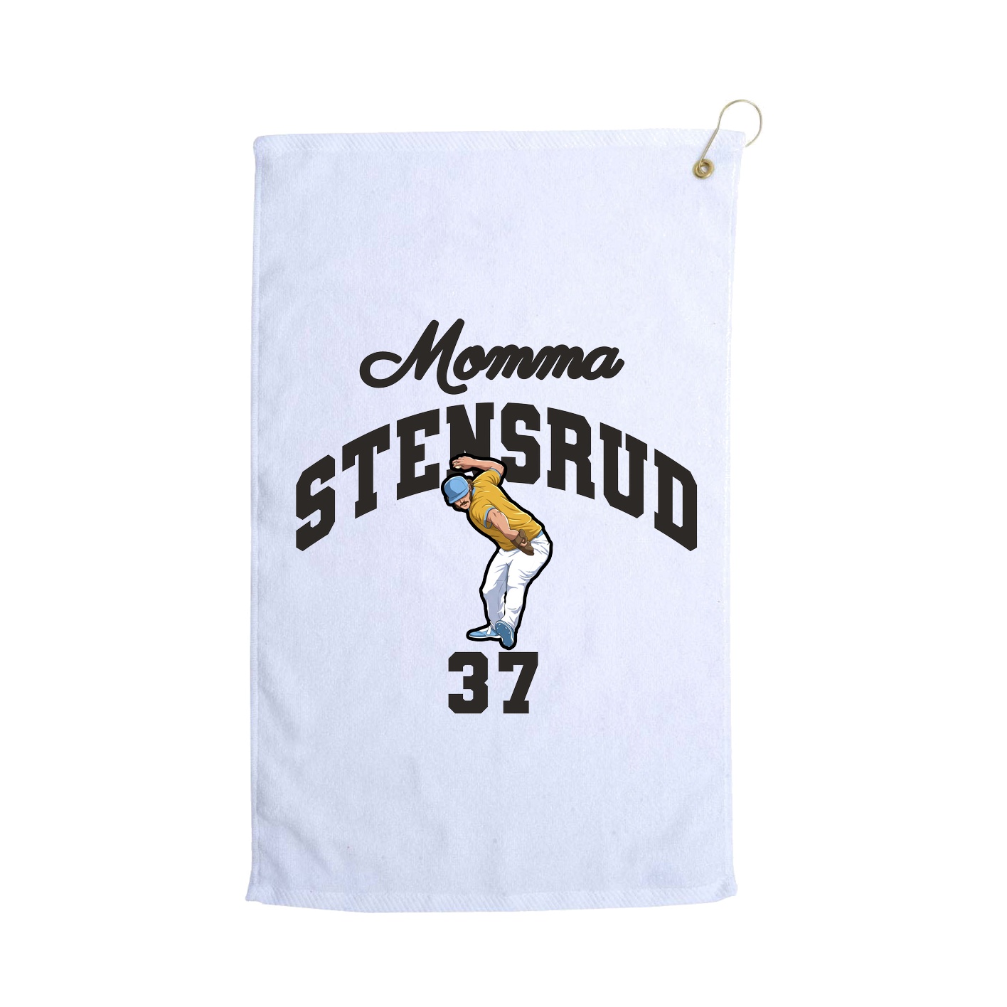 Golf Towel — Mothers Day Arch in White