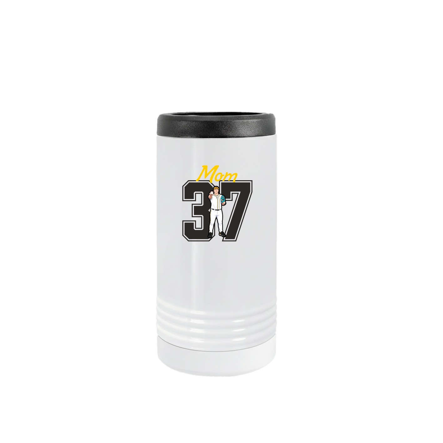 Slim Beverage Holder — Mothers Day Shirsey in White