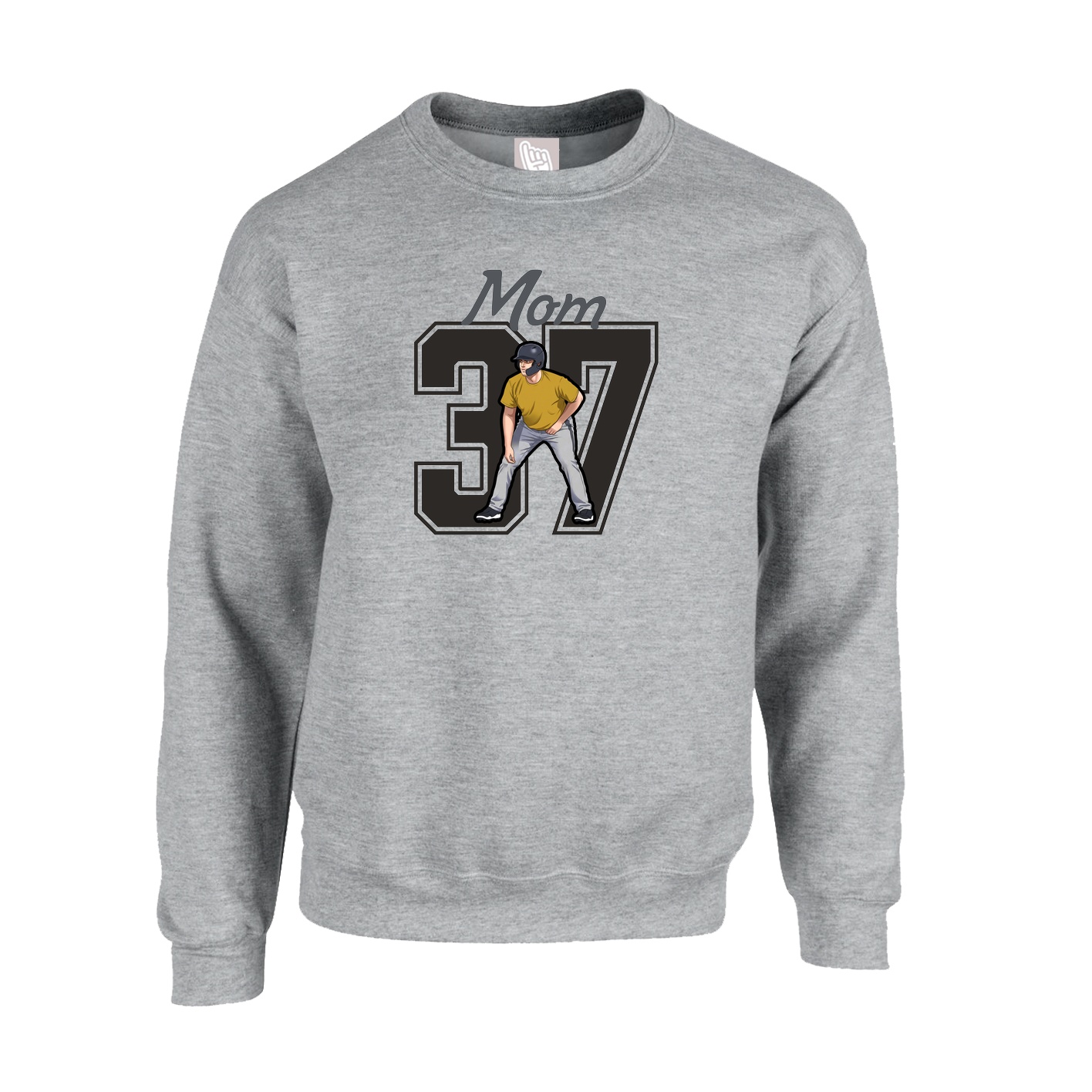 Fleece Crew — Mothers Day Shirsey in Grey