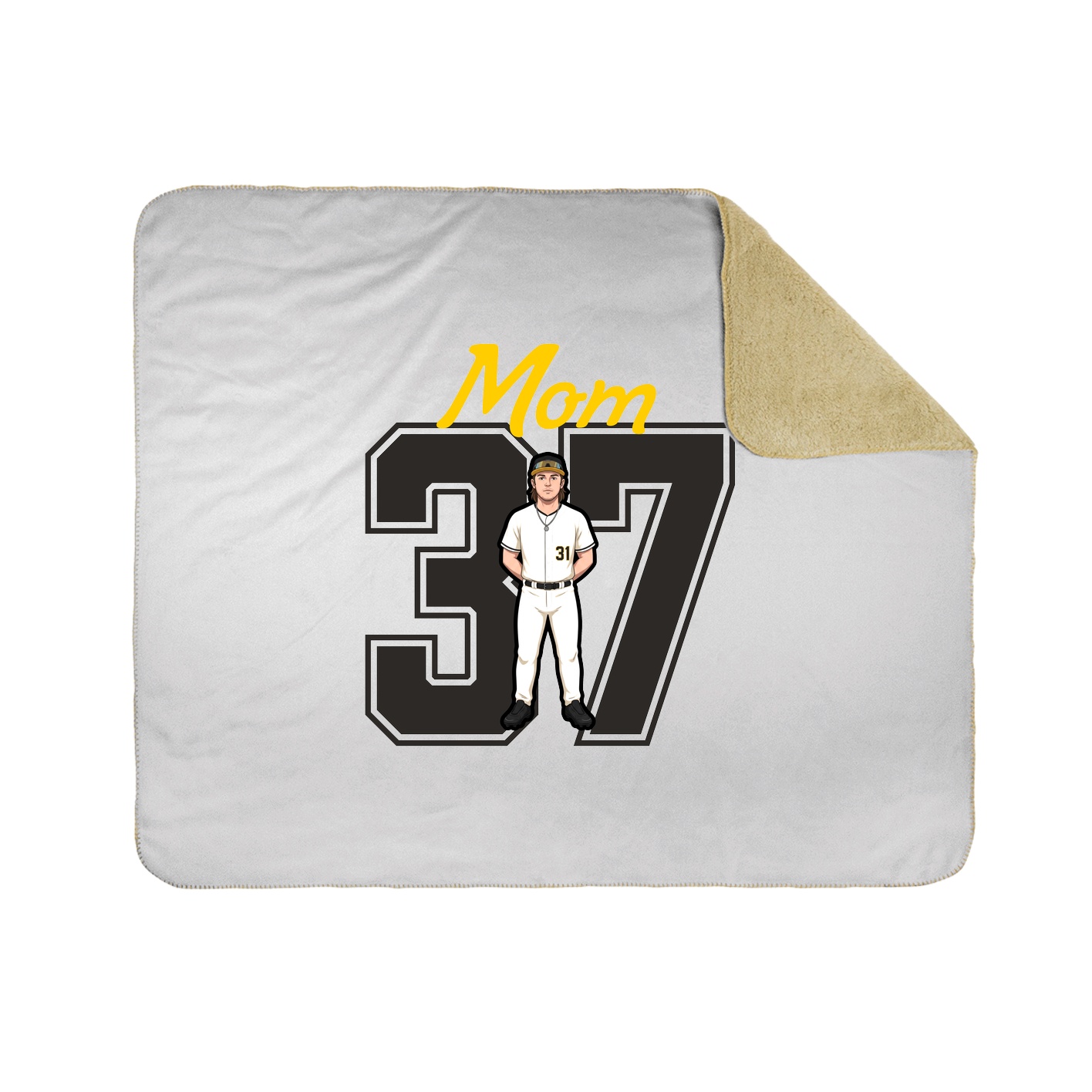 Throw Blanket — Mothers Day Shirsey in White