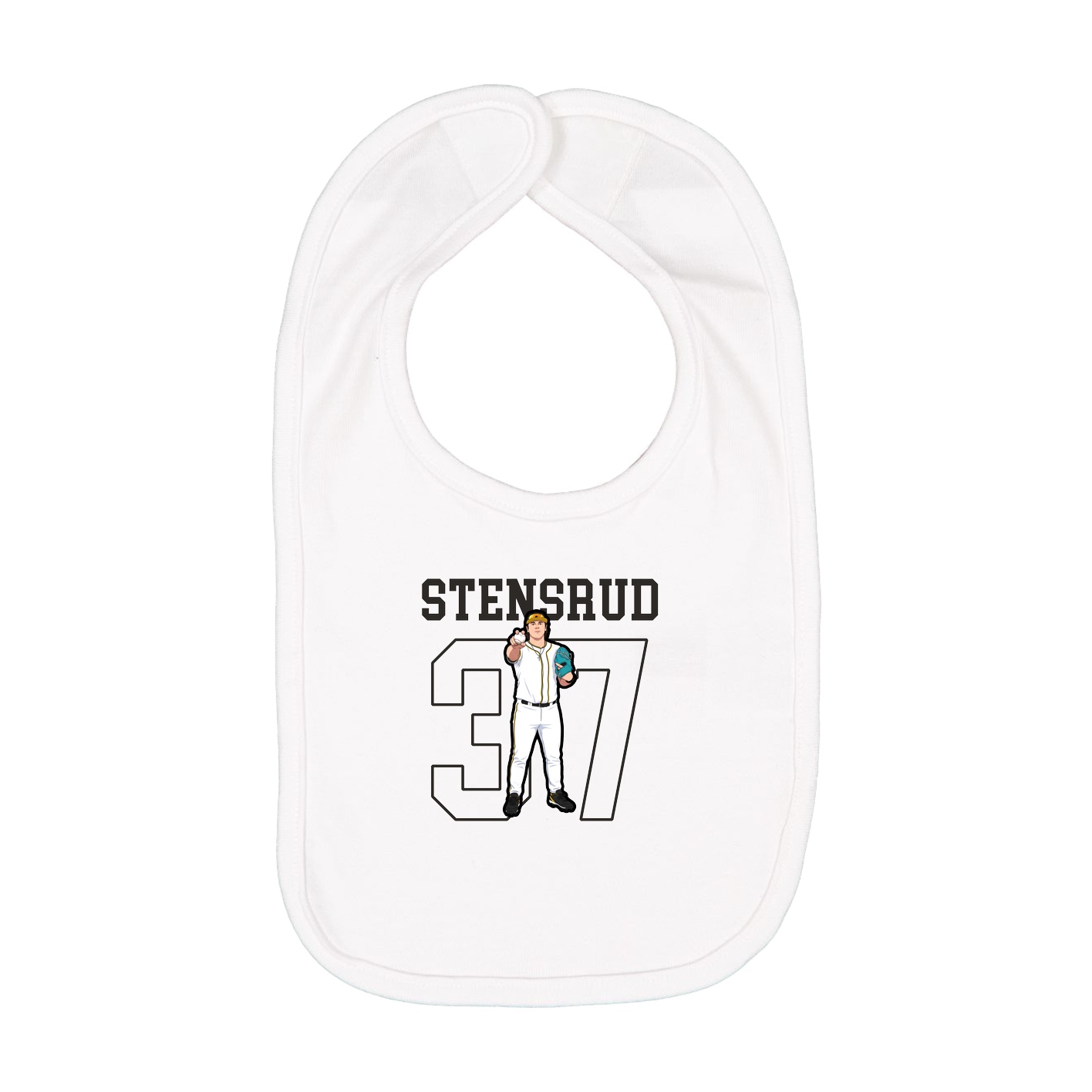 Infant Bib — Shirsey in White
