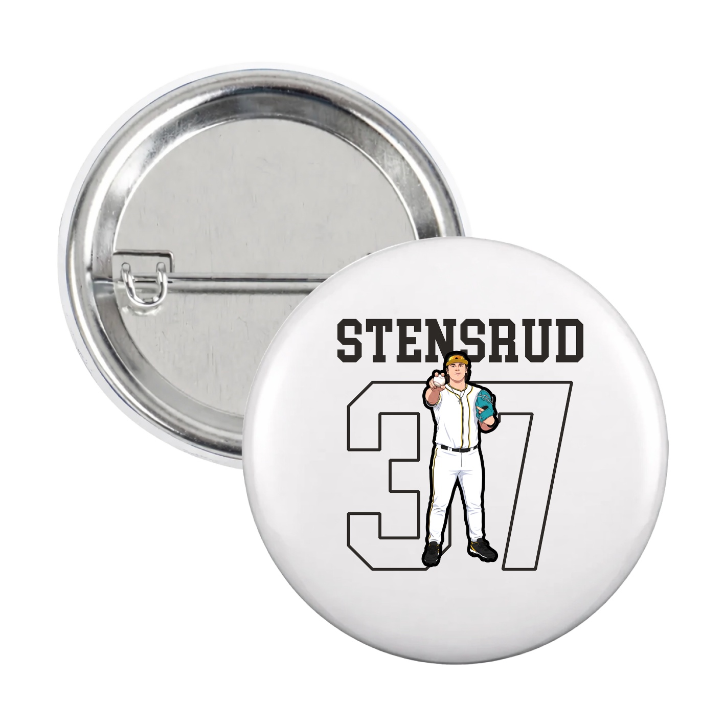 Game Day Button — Shirsey in White