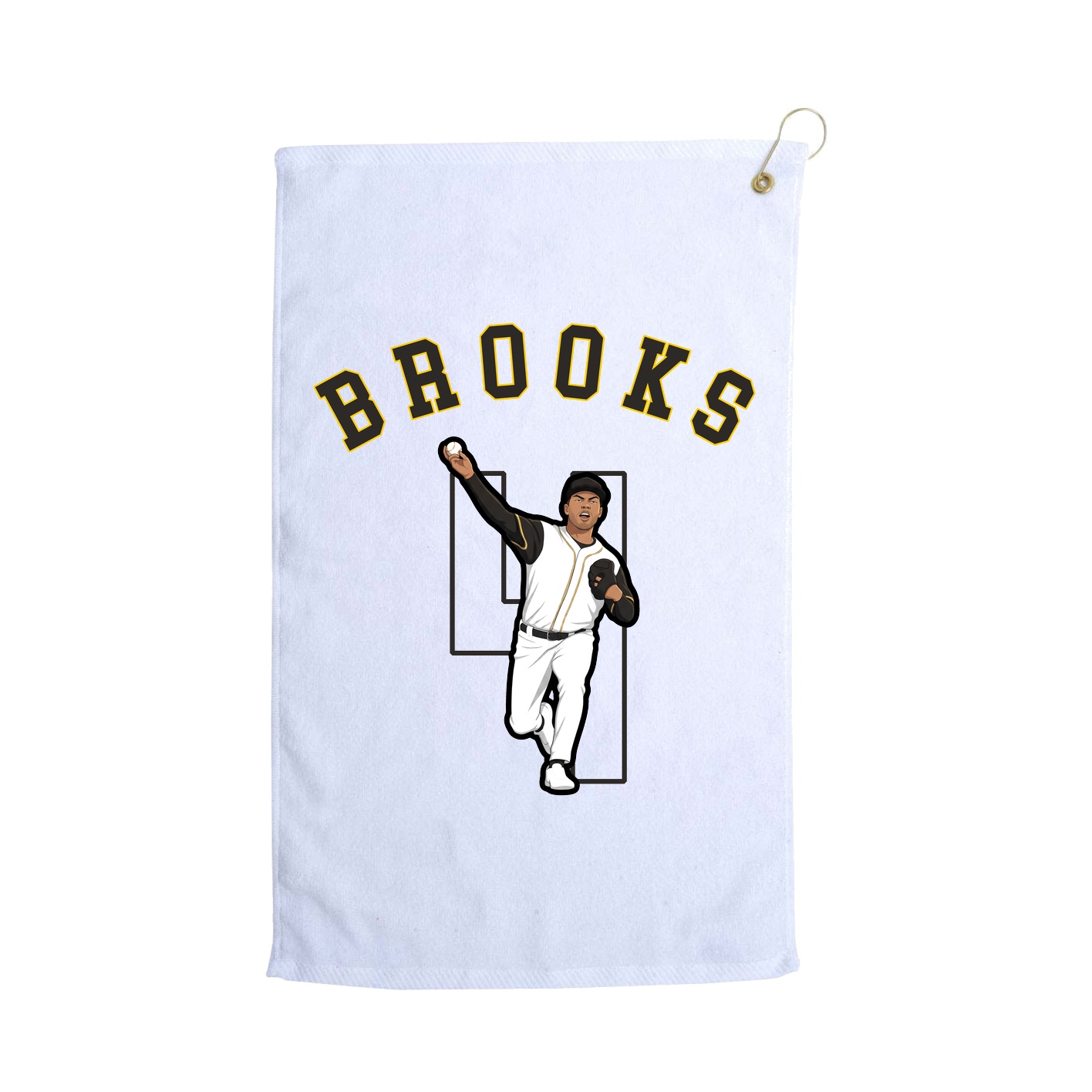 Golf Towel — Shirsey Arch in White