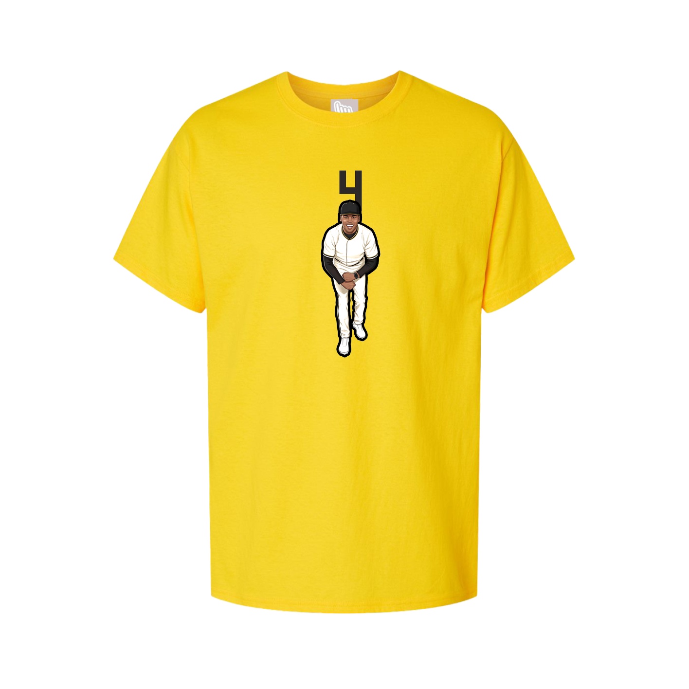 Youth Tee — Number Top in Gold