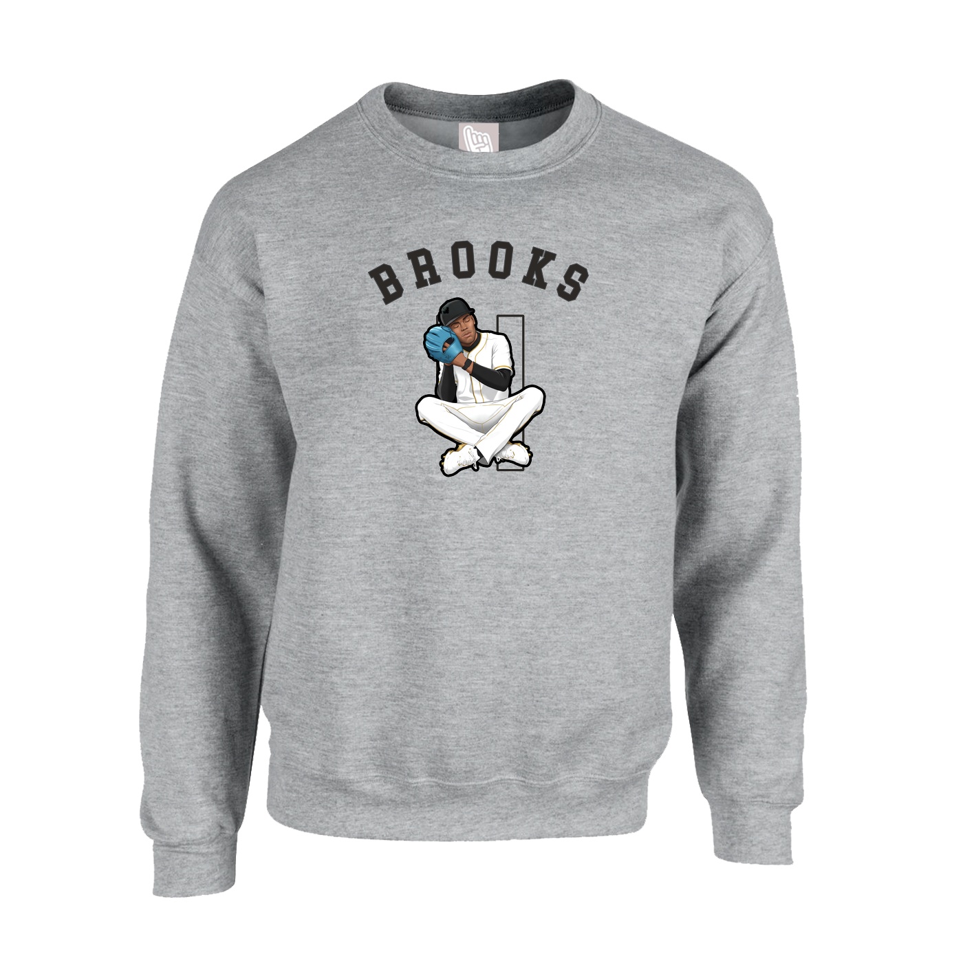 Fleece Crew — Shirsey Arch in Grey