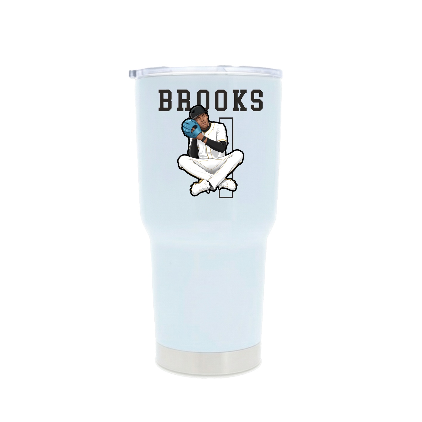 30oz Stainless Steel Tumbler — Shirsey in White
