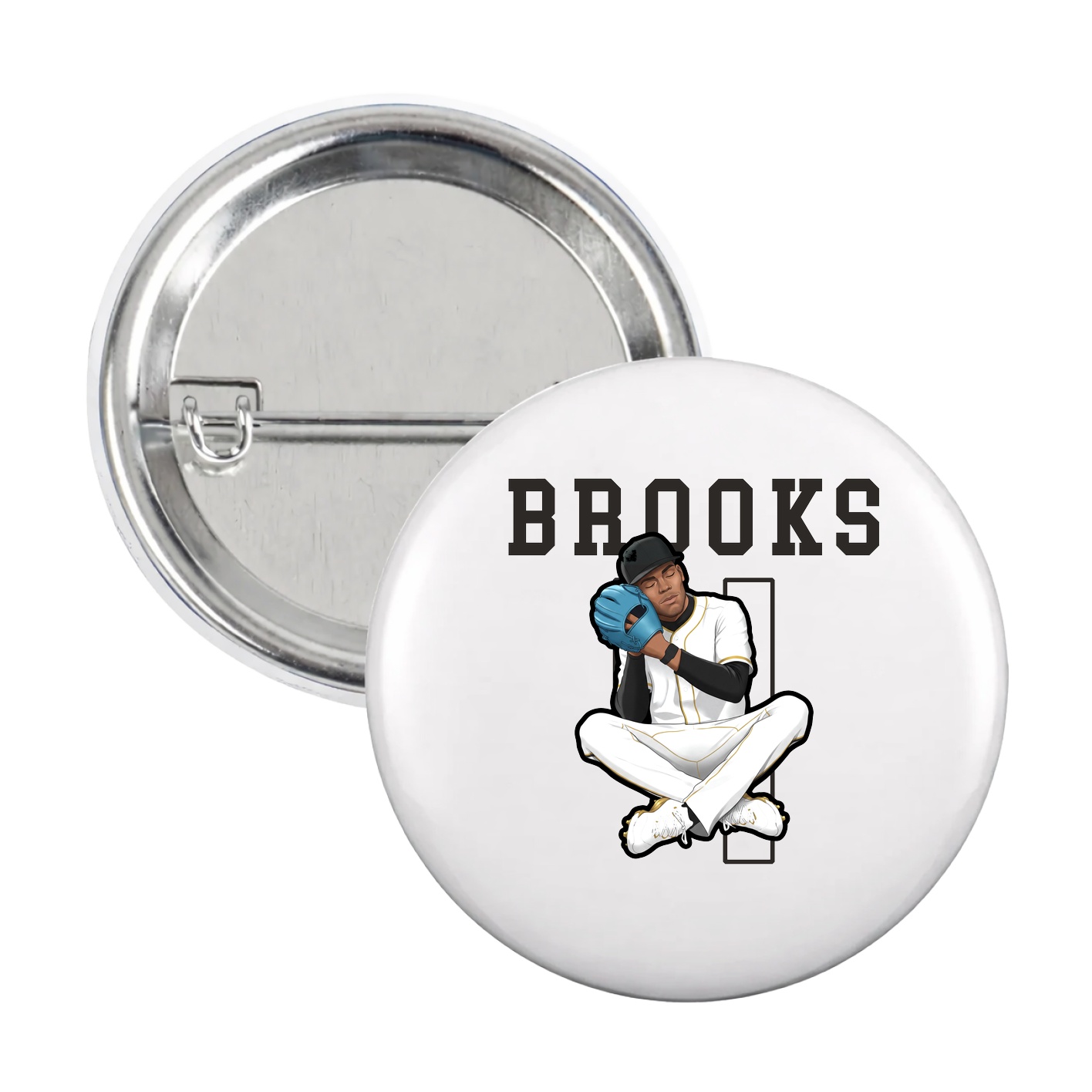 Game Day Button — Shirsey in White