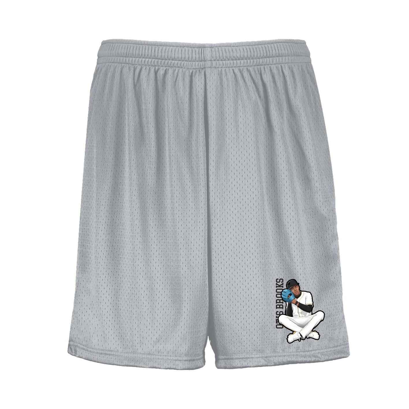 Shorts — Name Vertical in Silver