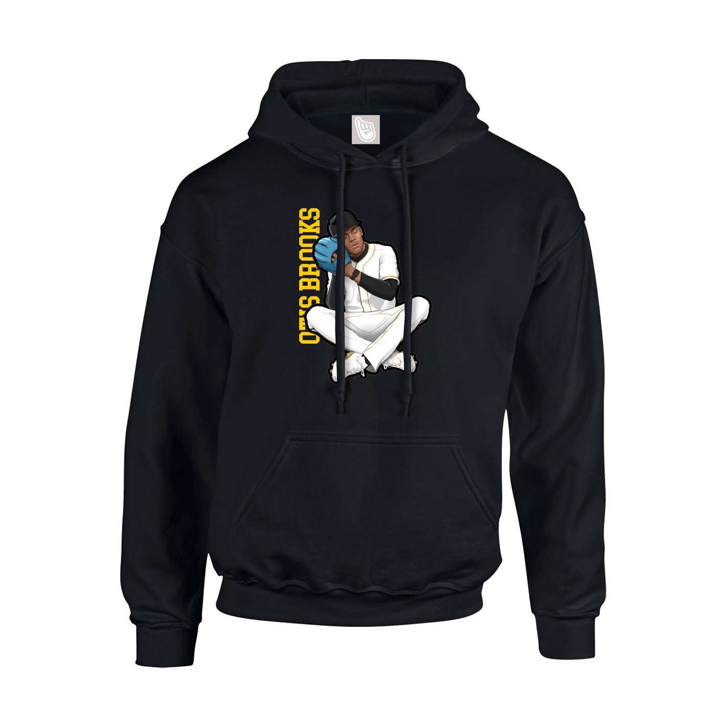 Youth Hoodie — Name Vertical in Black