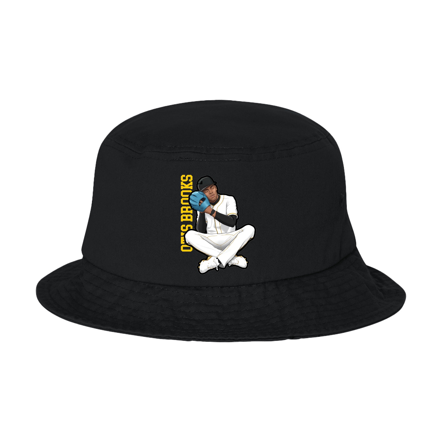 Bucket Cap — Name Vertical in Black