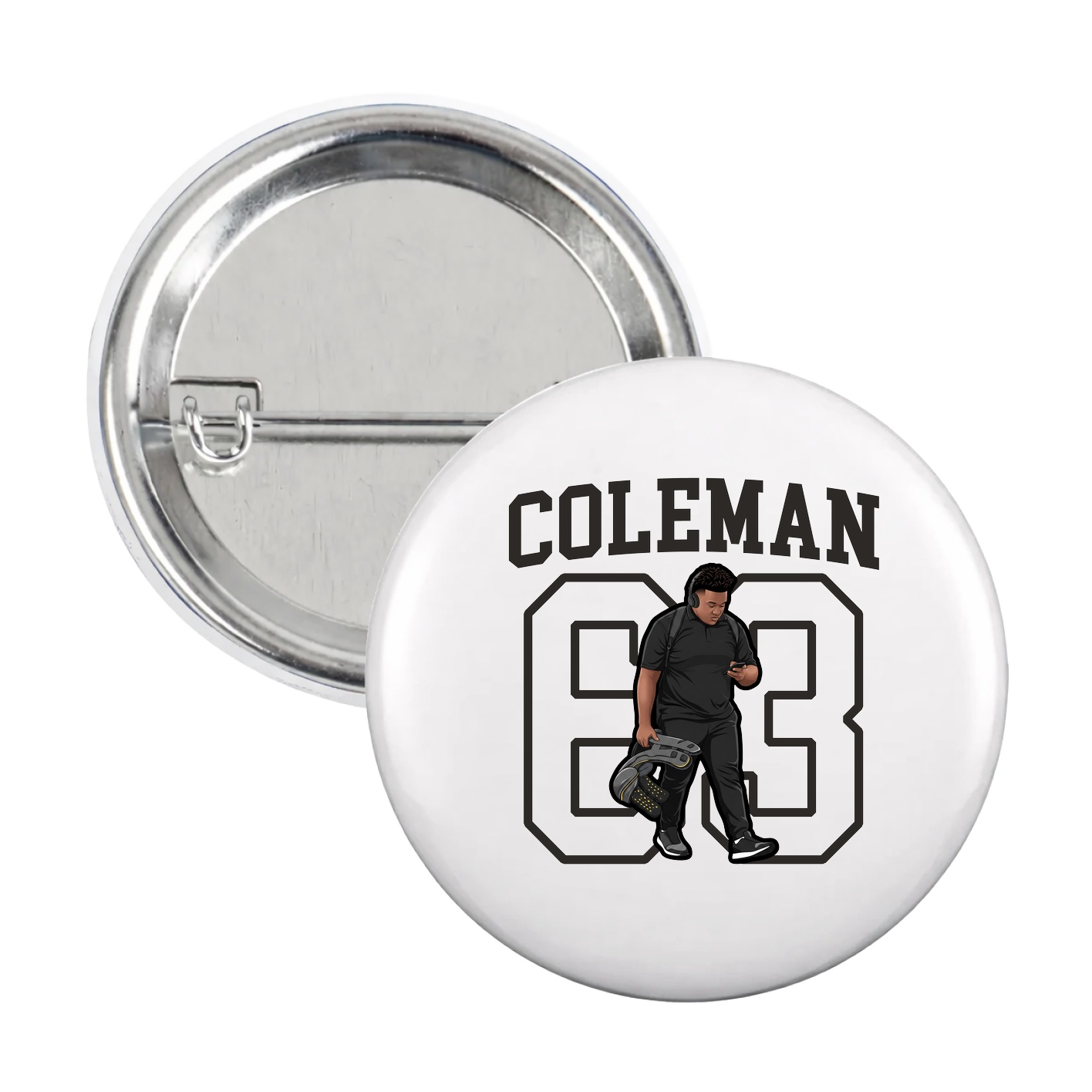 Game Day Button — Shirsey in White