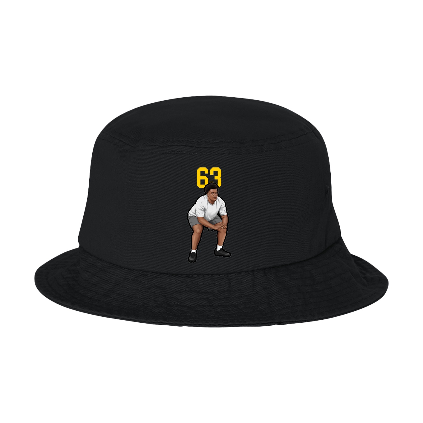 Bucket Cap — Number Top in Black