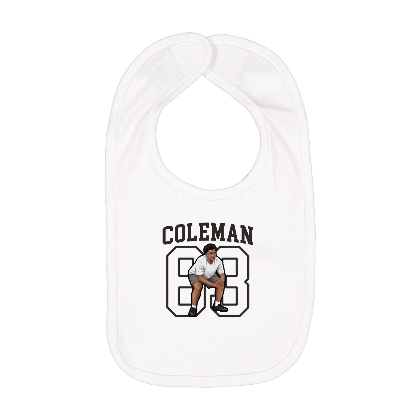 Infant Bib — Shirsey in White