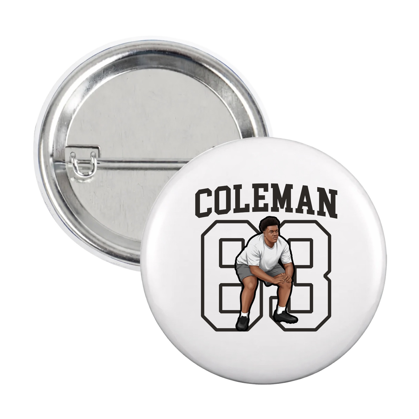 Game Day Button — Shirsey in White