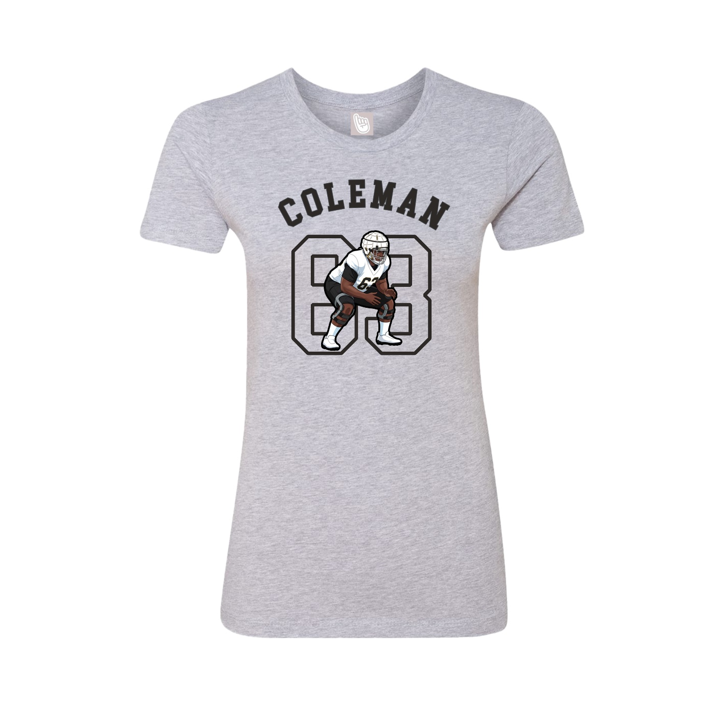 Fitted Women's Tee — Shirsey Arch in Grey