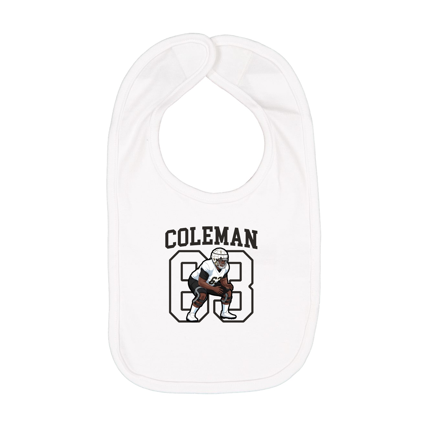 Infant Bib — Shirsey in White
