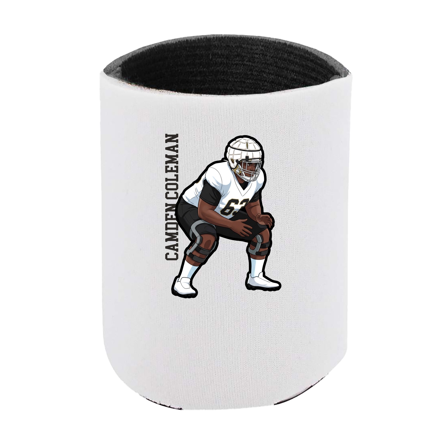Can Holder — Name Vertical in White