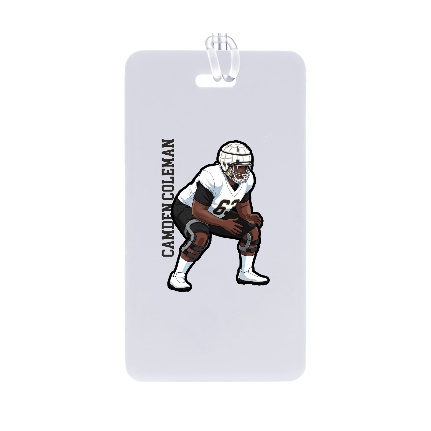 Bag Tag — Name Vertical in Classic