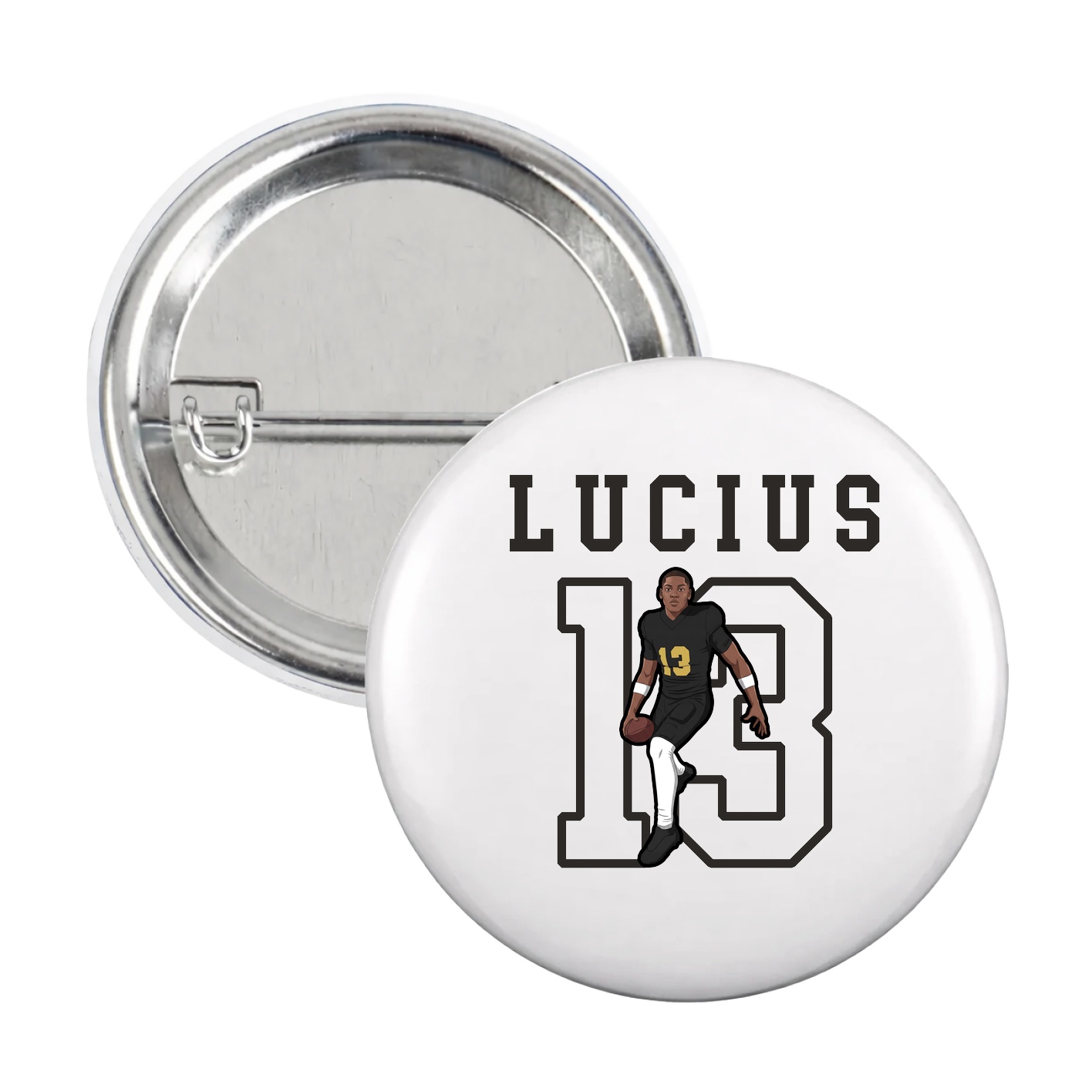 Game Day Button — Shirsey in White